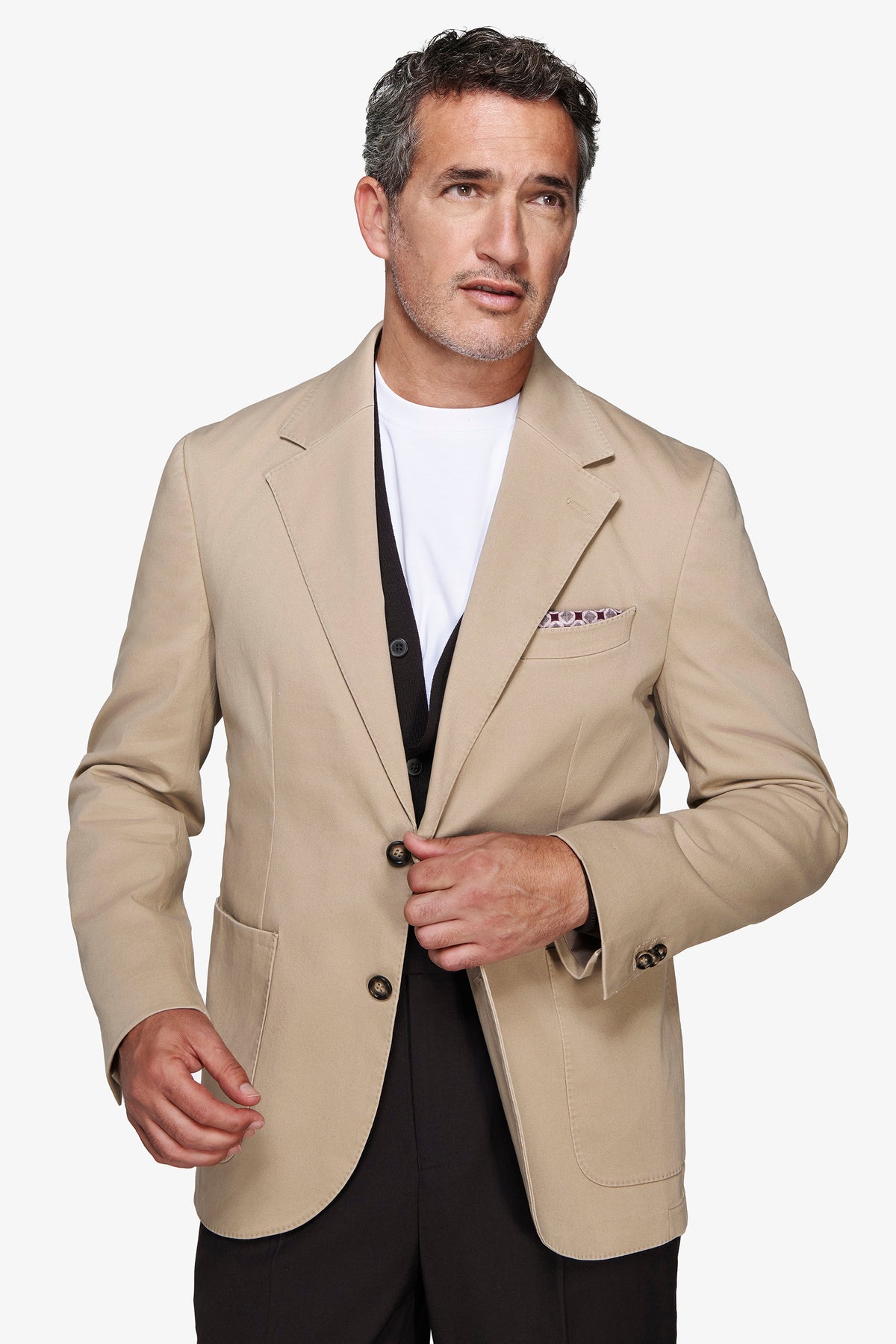 Giacca in cotone stretch corda