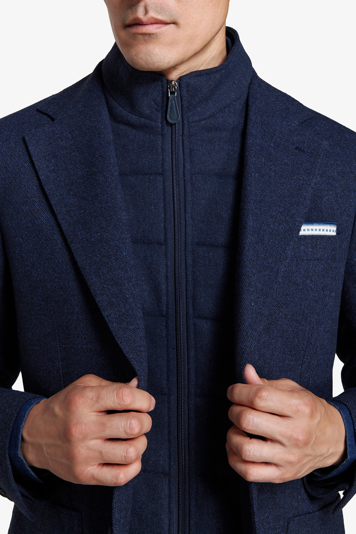 Giacca pettorina blu