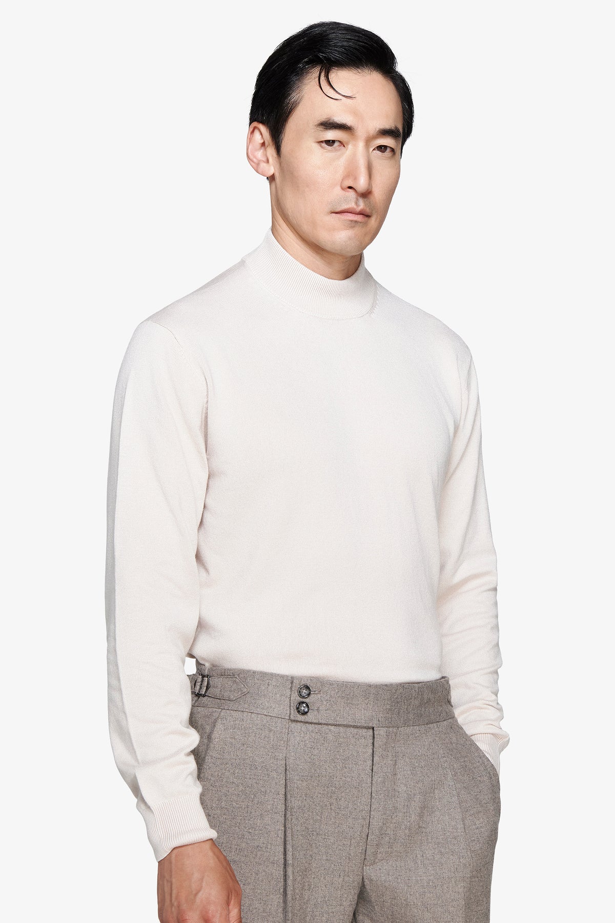 Maglia lupetto basic mastice
