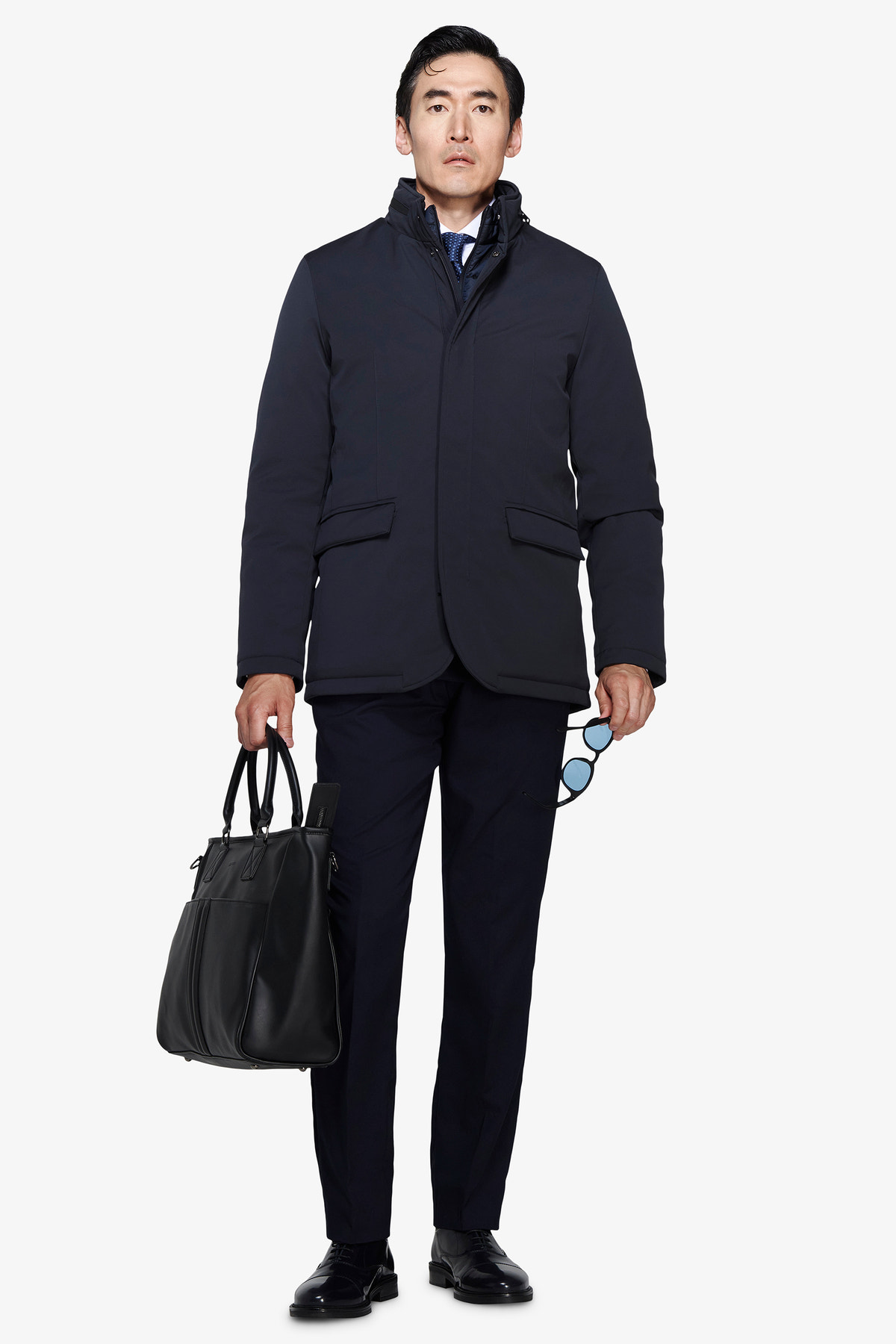 Field jacket tecnica blu