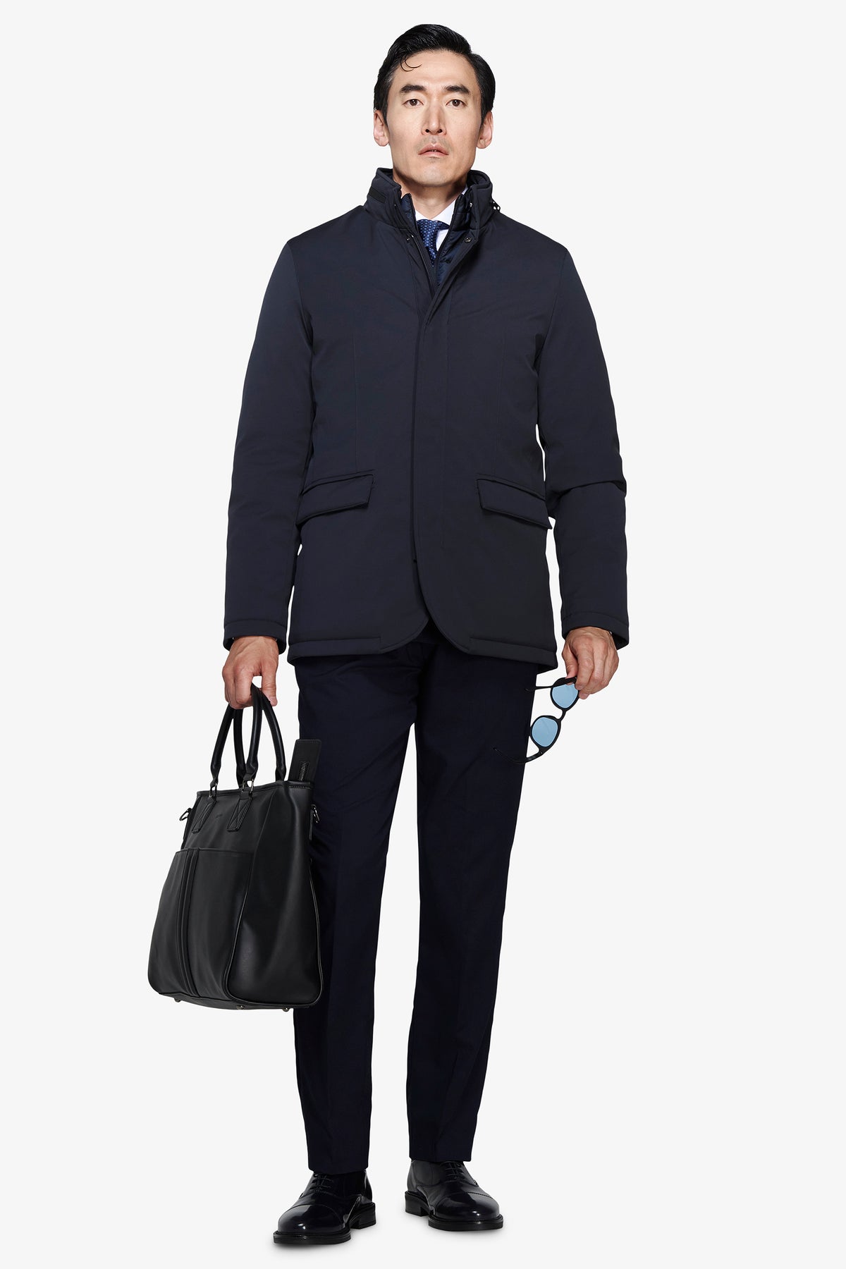 Field jacket tecnica blu