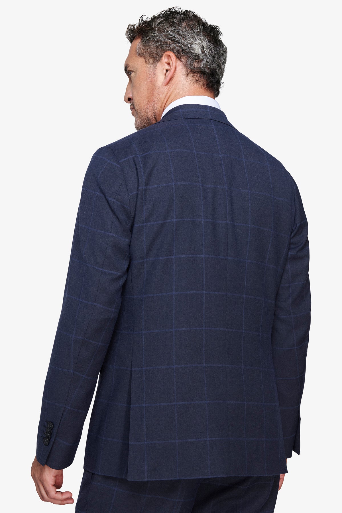 Giacca finestrata regular blu