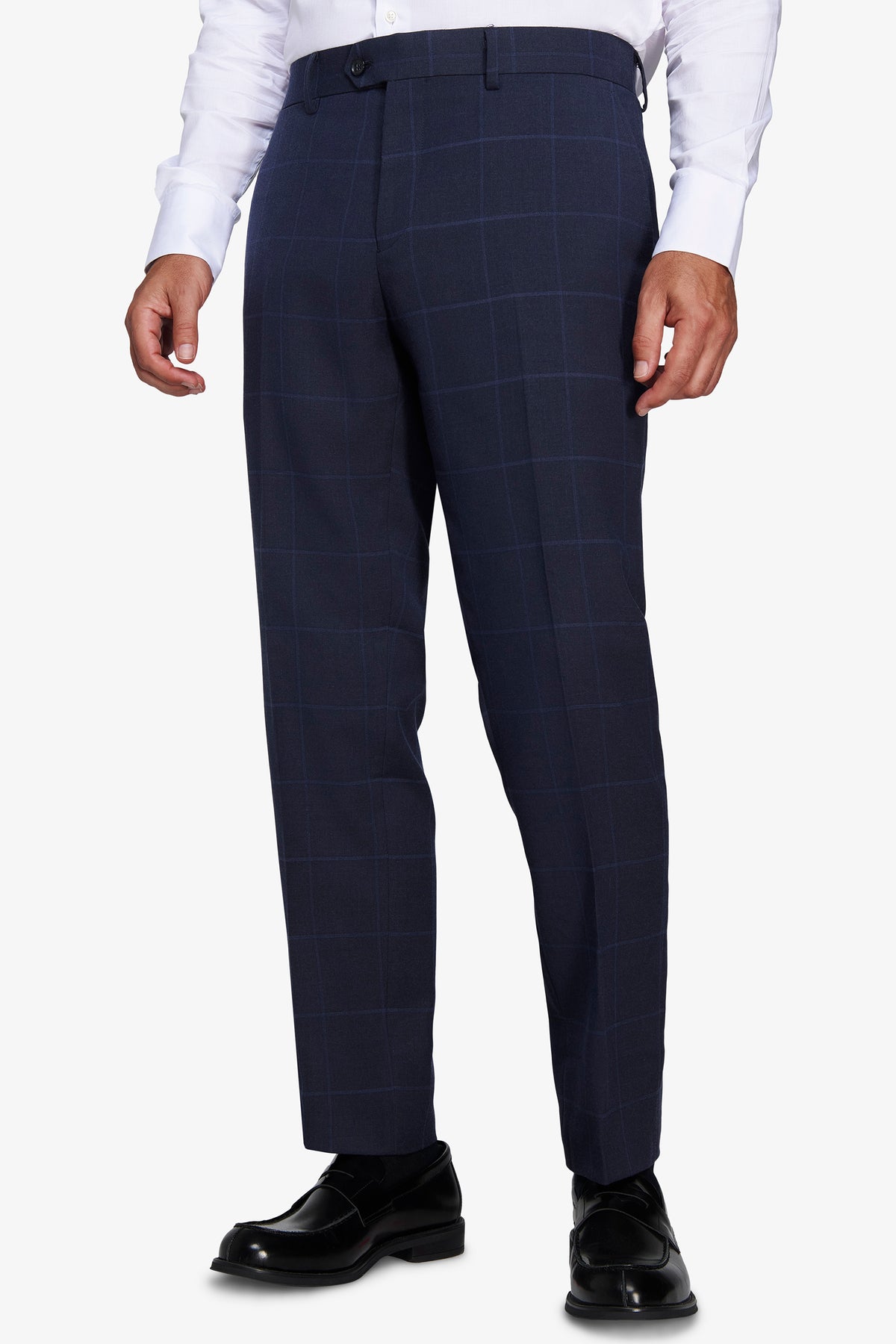 Pantaloni finestrati regular blu