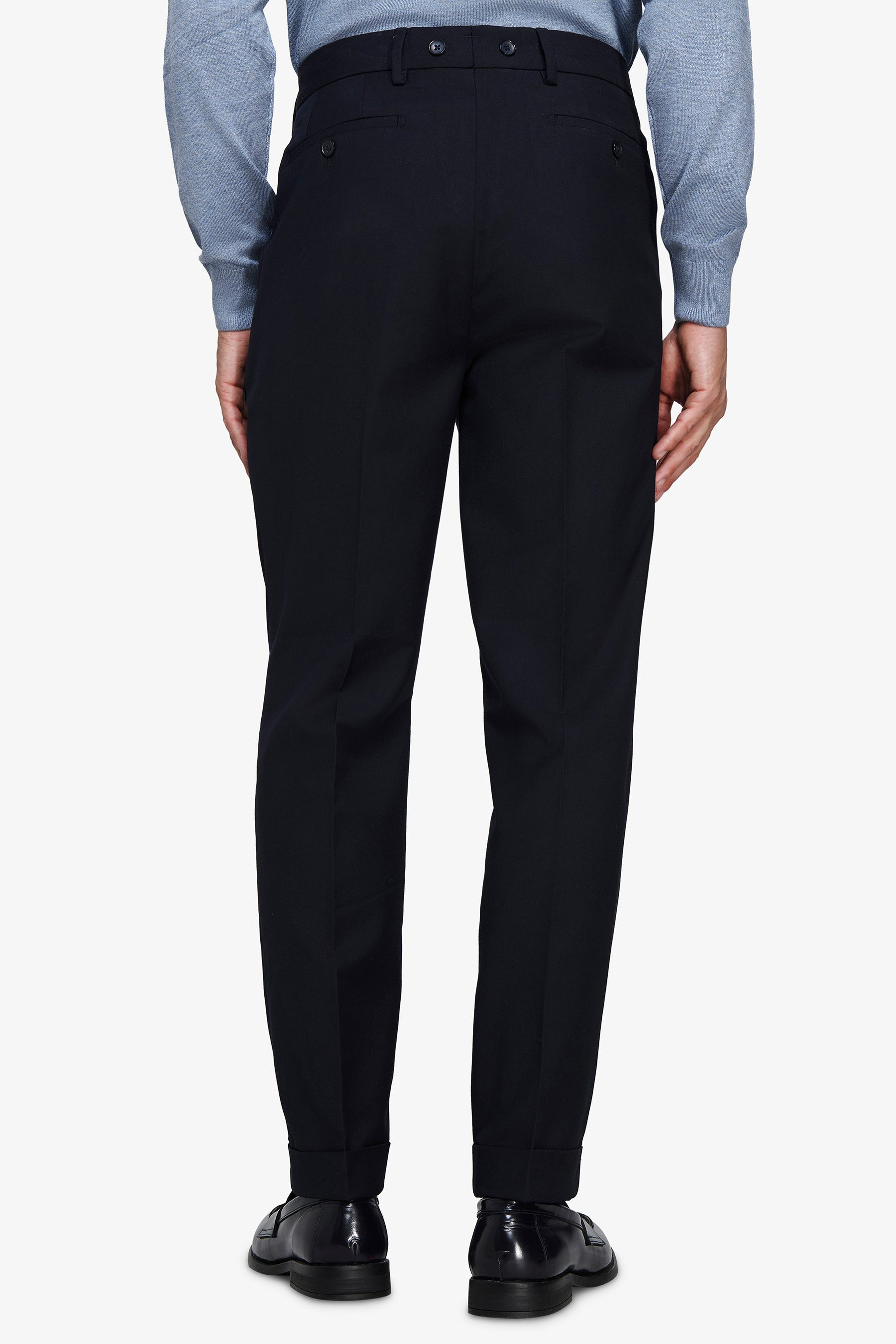 Pantaloni doppia pinces blu