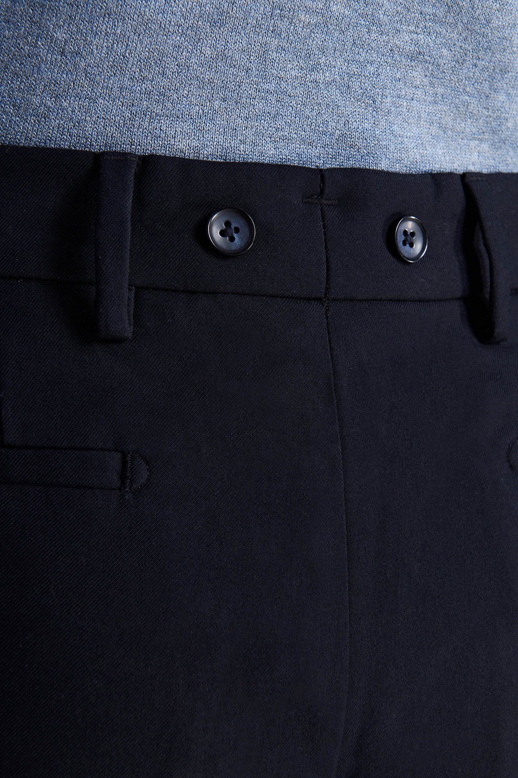 Pantaloni doppia pinces blu