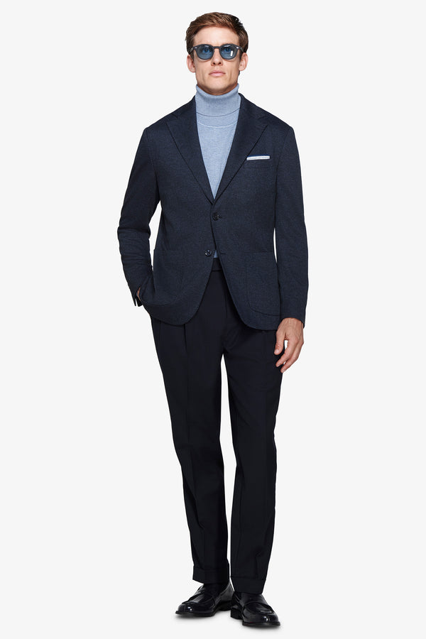 Giacca Herringbone blu