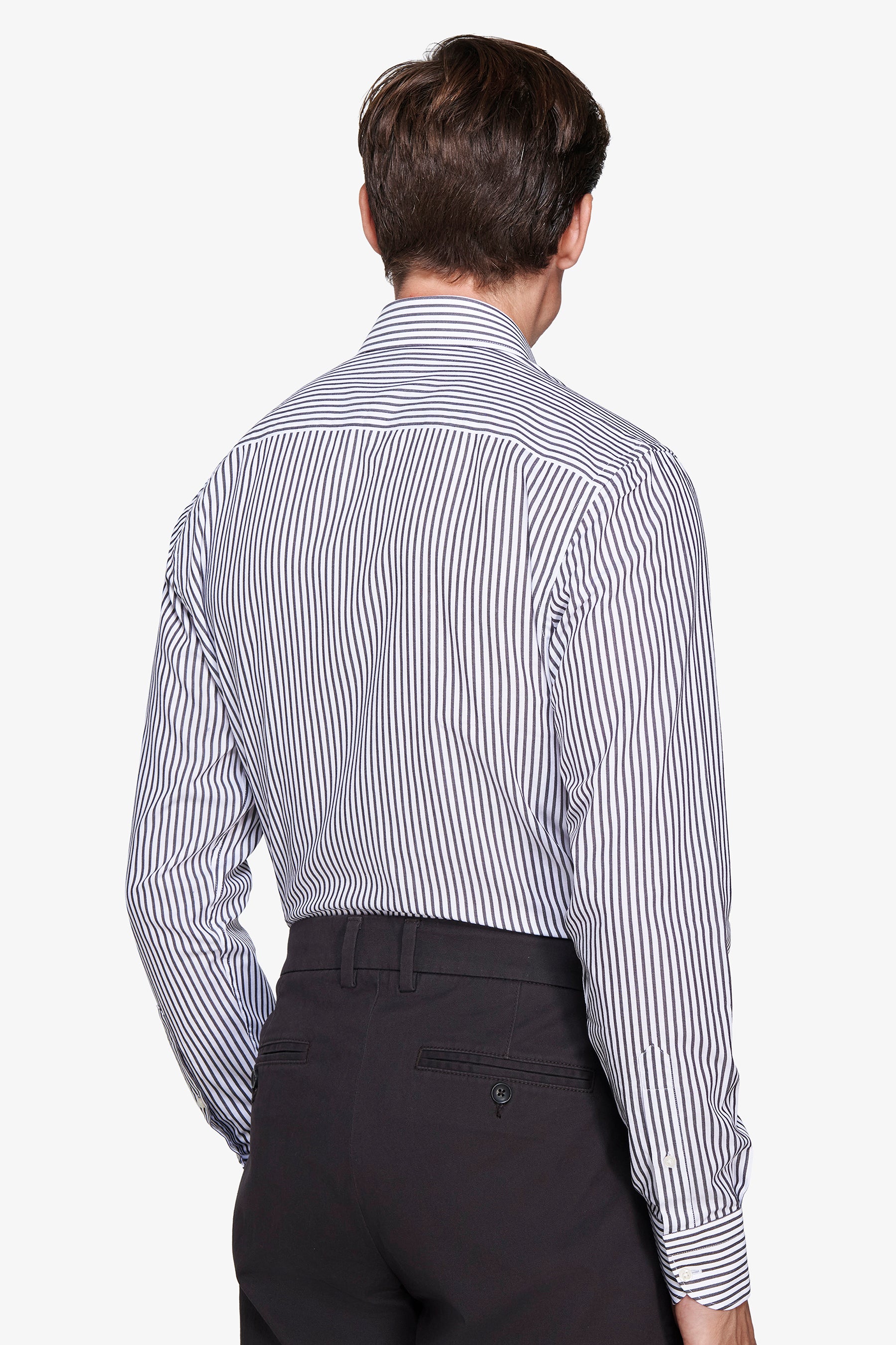 Camicia a righe moro slim