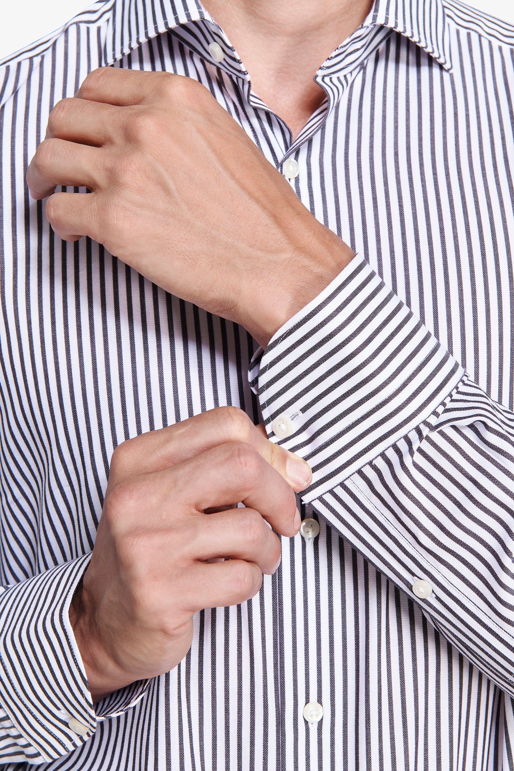 Camicia a righe moro slim