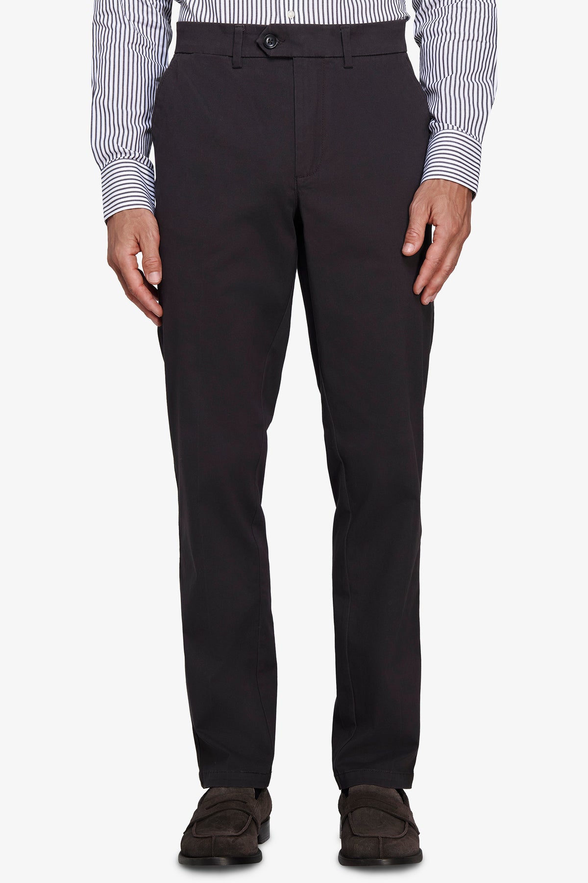 Chino-Hose aus Gabardine, Regular Fit, in Grau