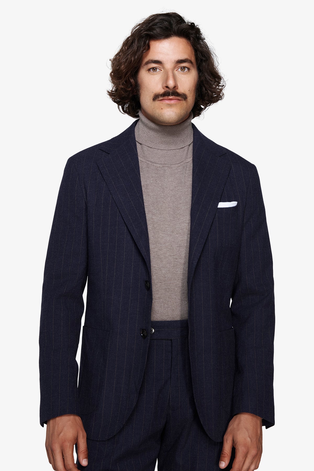 Giacca gessata "Contemporary" blu