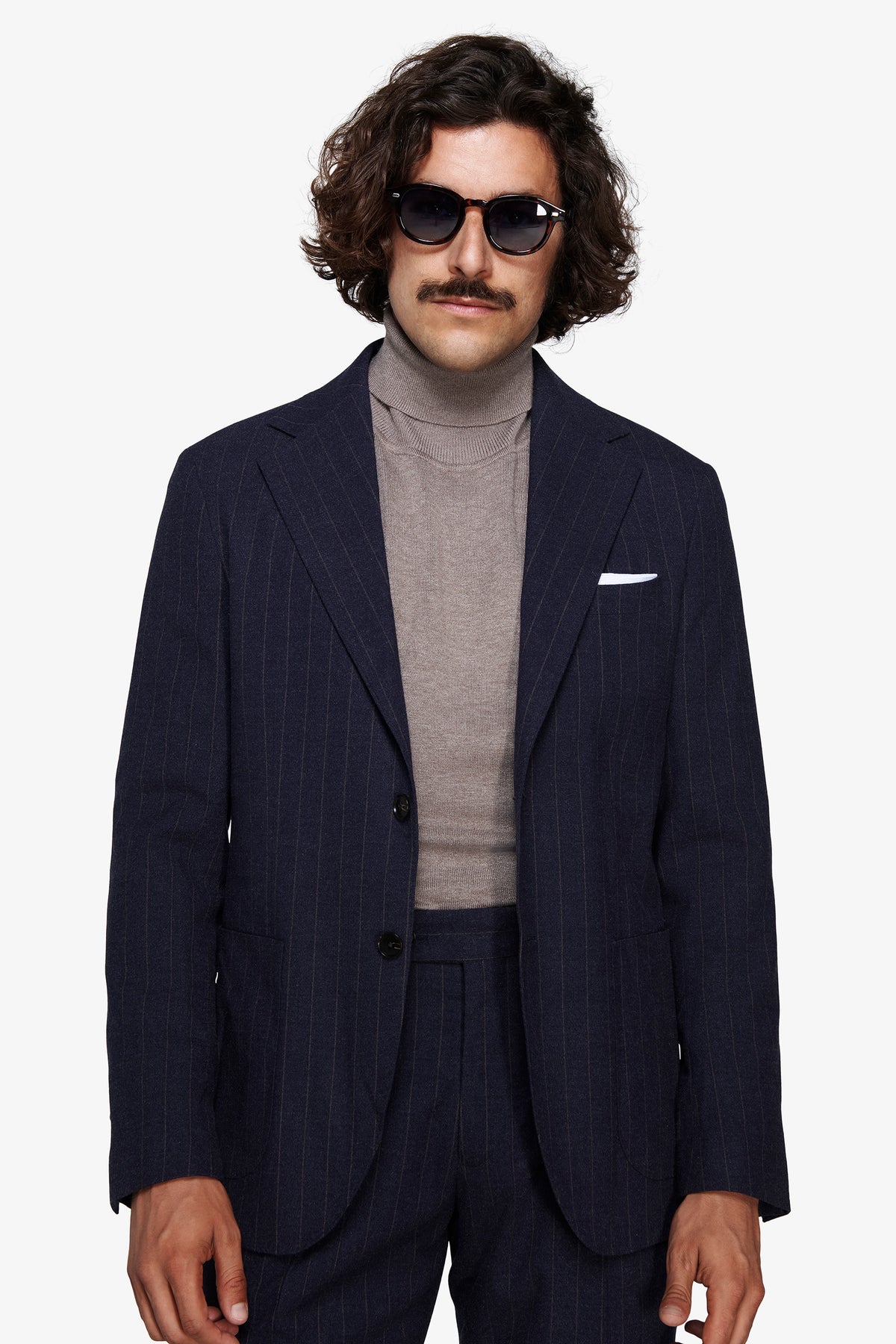 Giacca gessata "Contemporary" blu