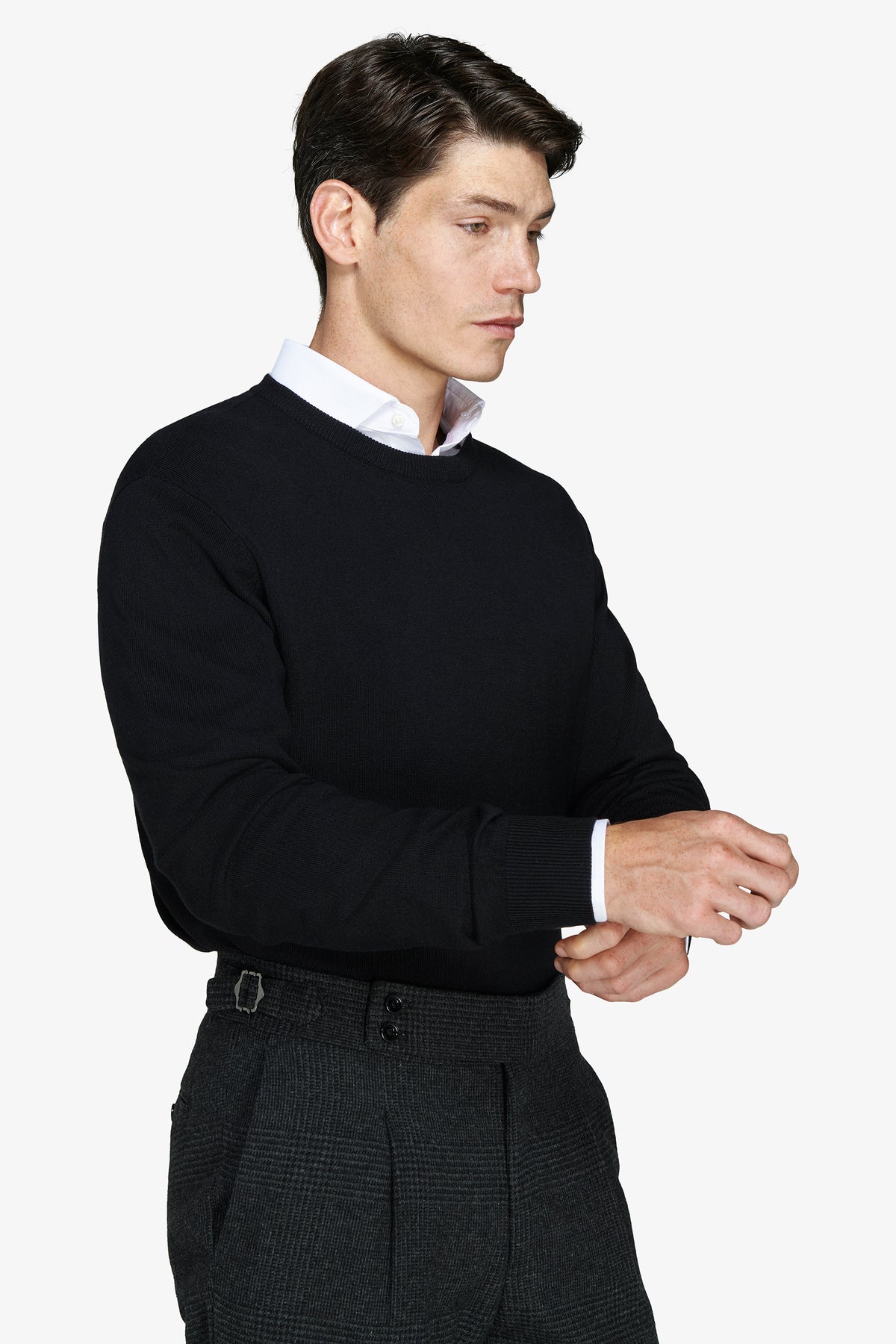 Maglia girocollo basic nero