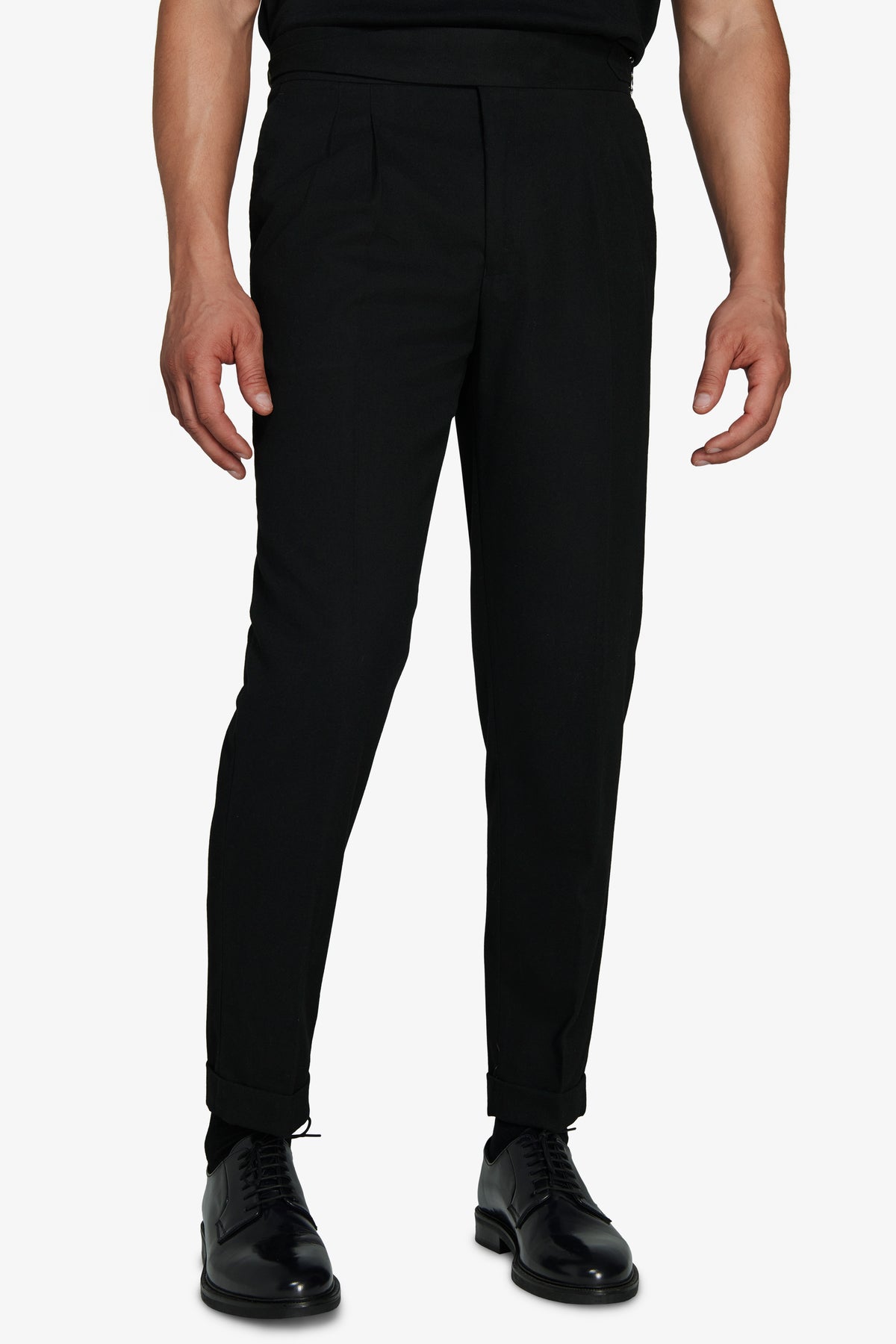 Pantaloni doppia pinces "Contemporary" neri