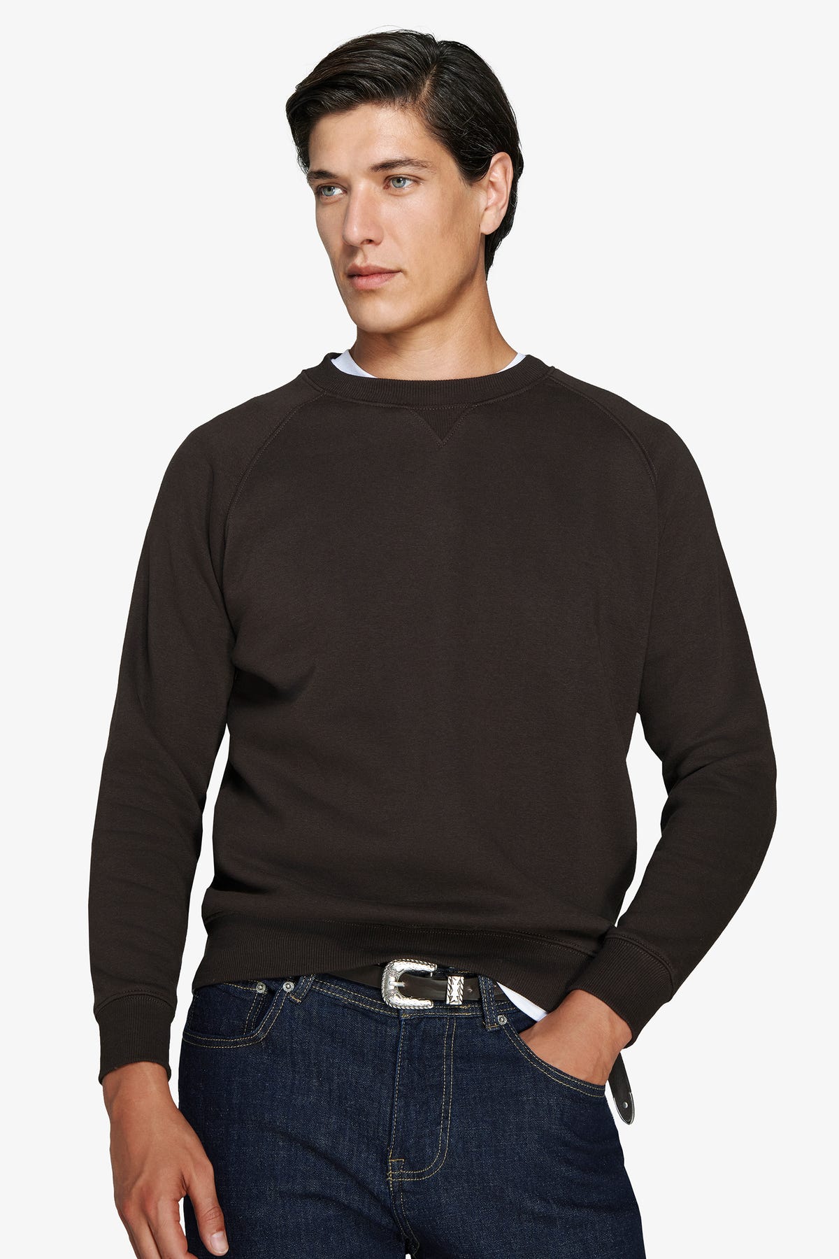 Felpa manica raglan moro