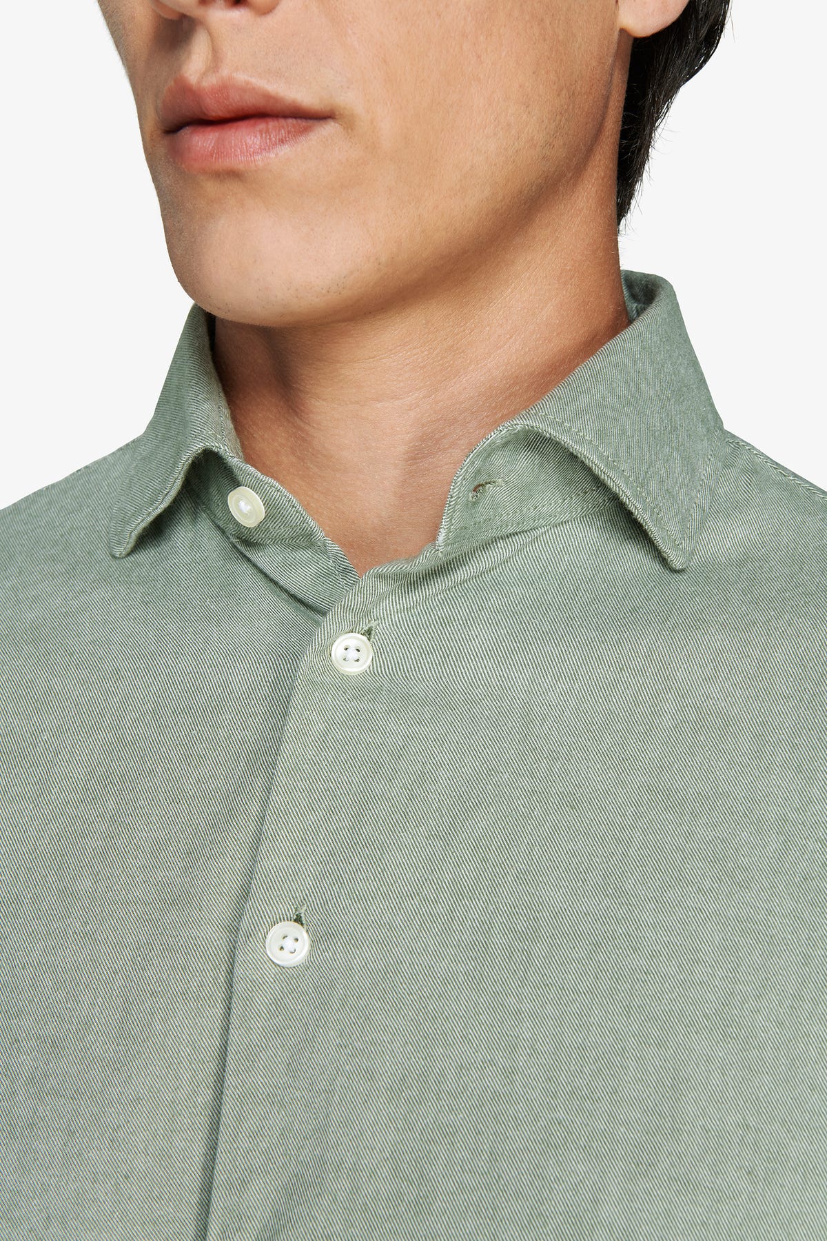 Camicia millerighe leisure verde