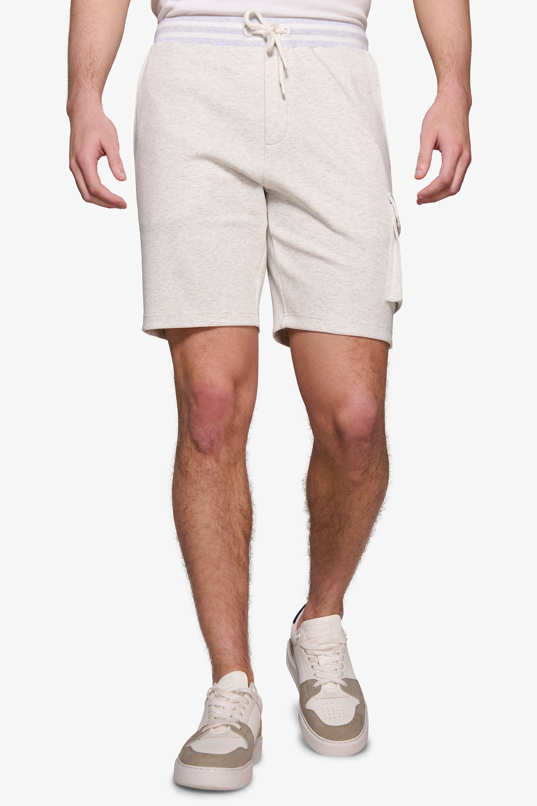 Bermuda in felpa DNJ grigio melange-Dan John