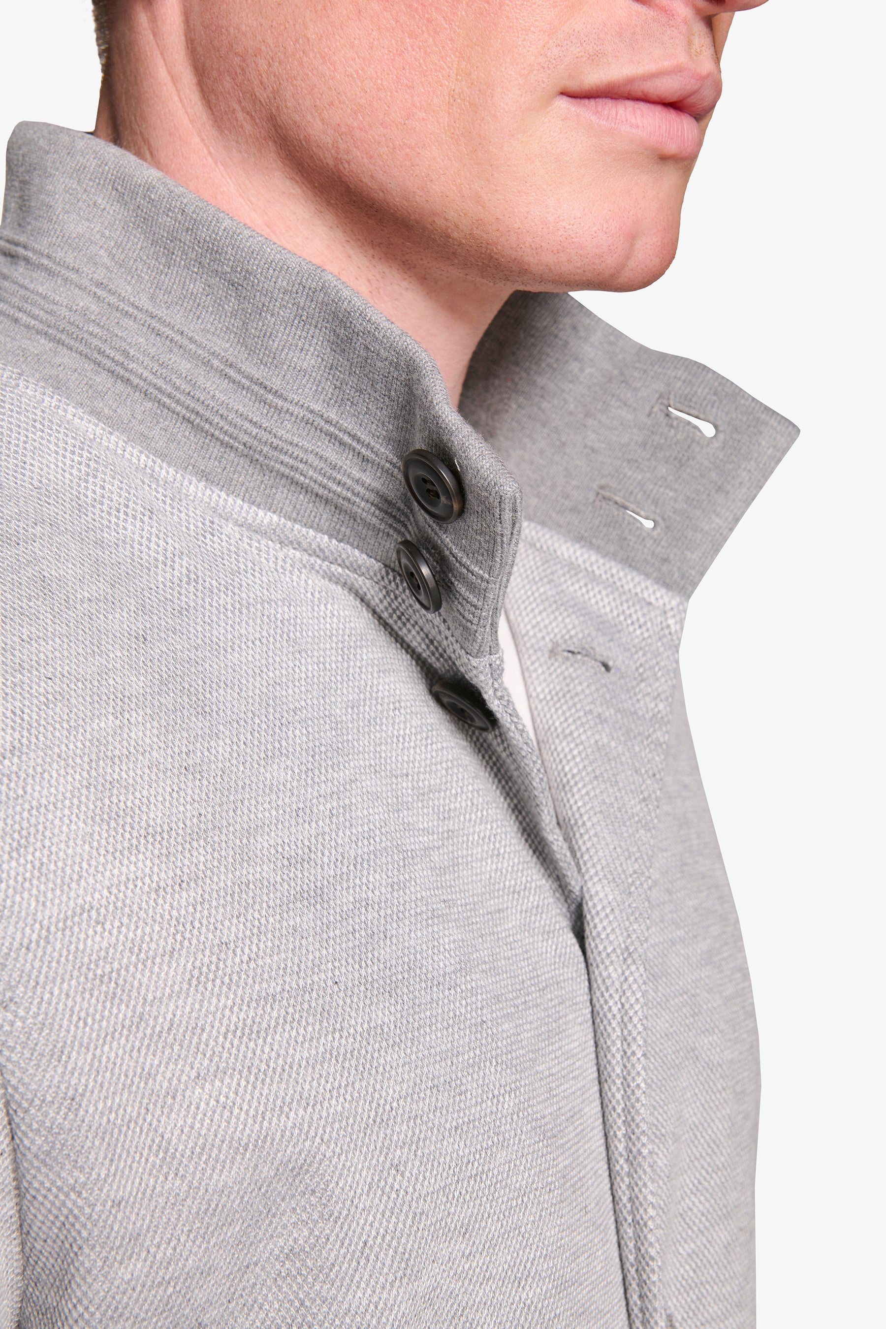 Bomber "Break" grigio melange-Dan John