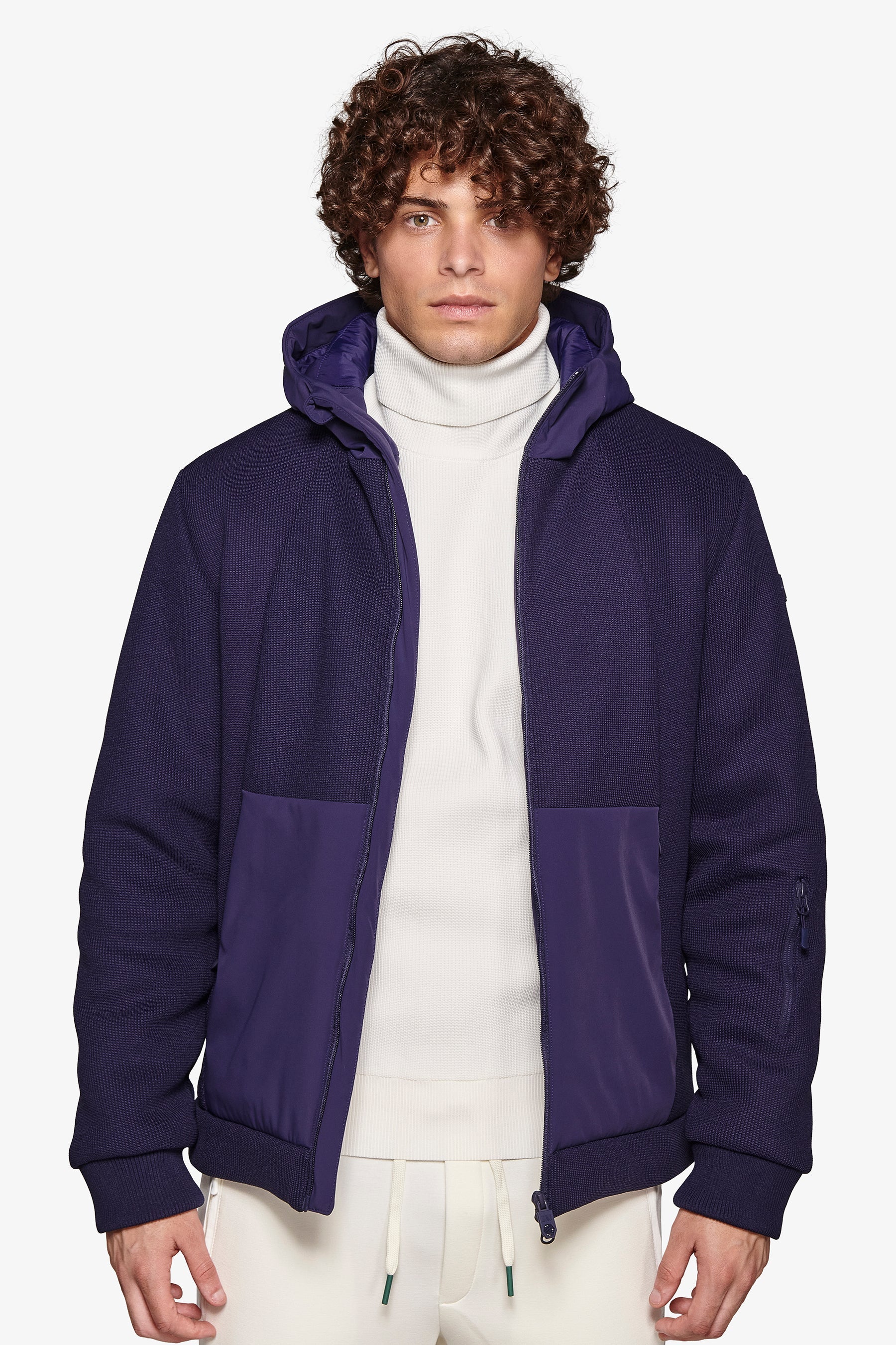 Bomber bimaterico DNJ blu-Dan John