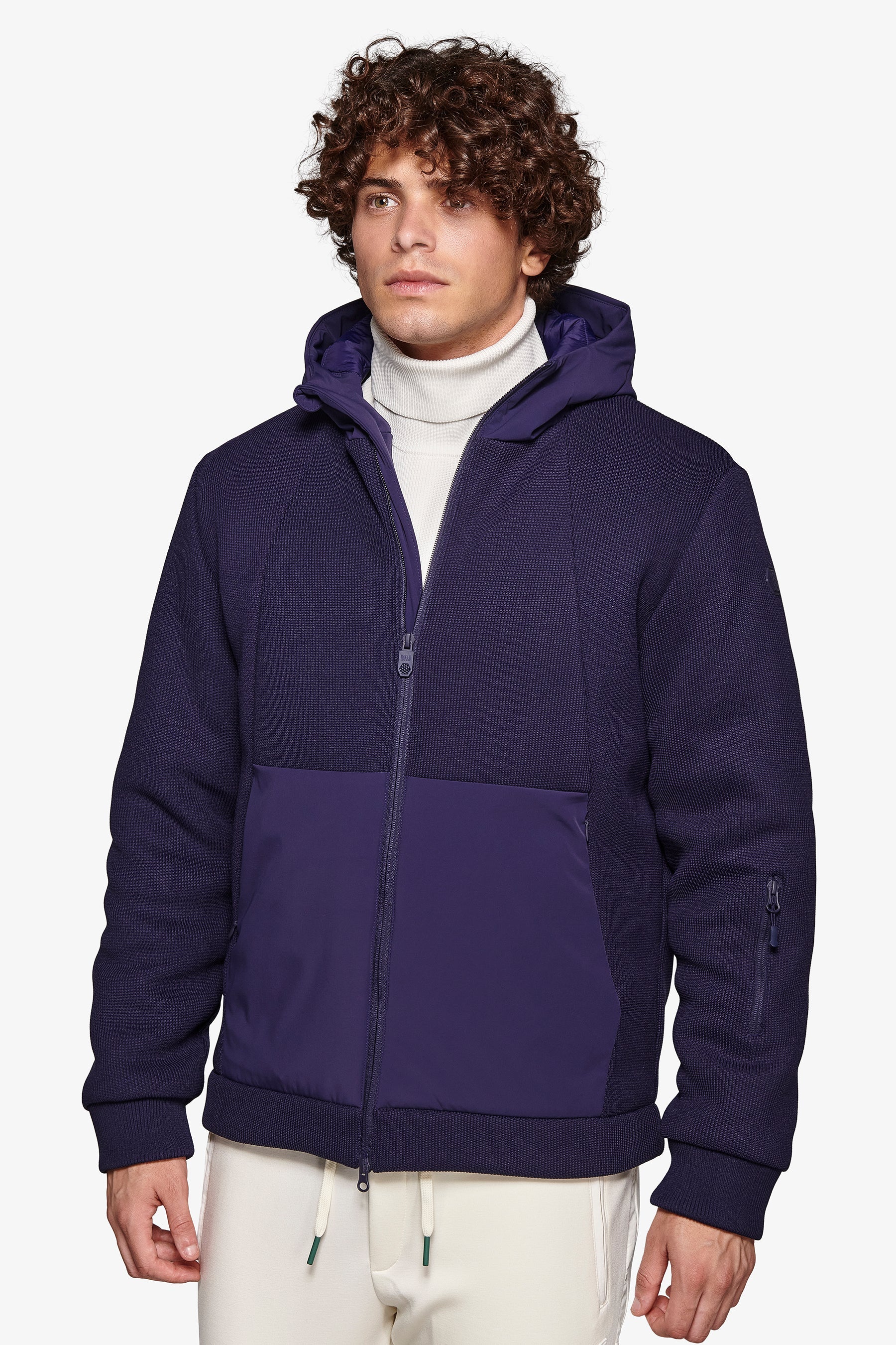 Bomber bimaterico DNJ blu-Dan John