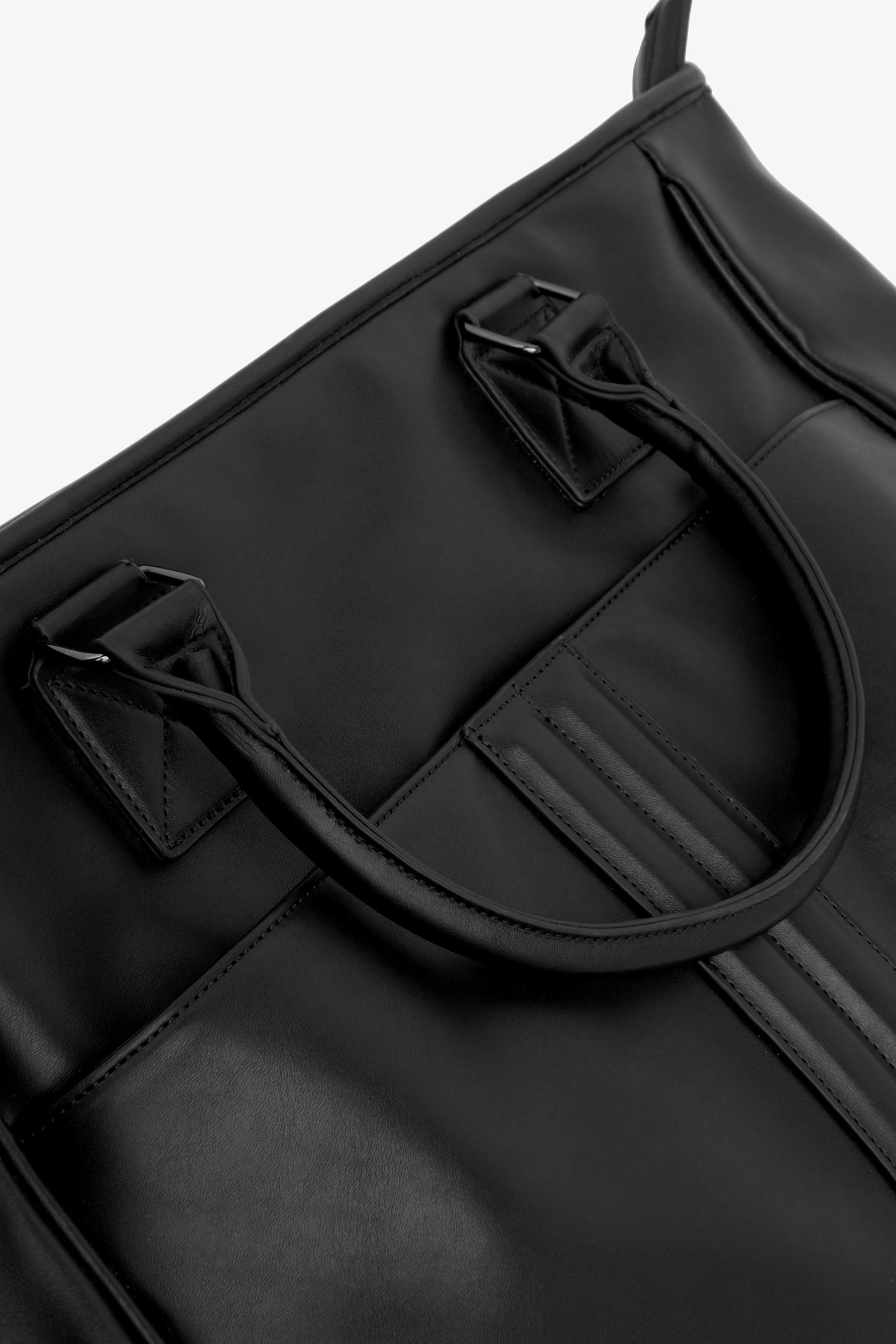 Black double handle bag