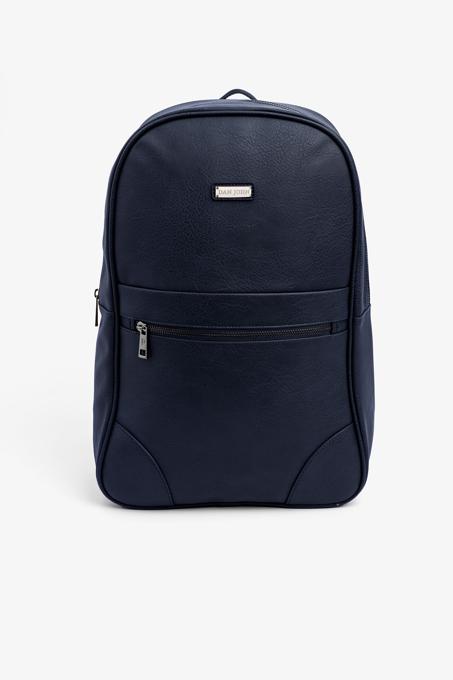 Blauer Rucksack aus Öko-Leder
