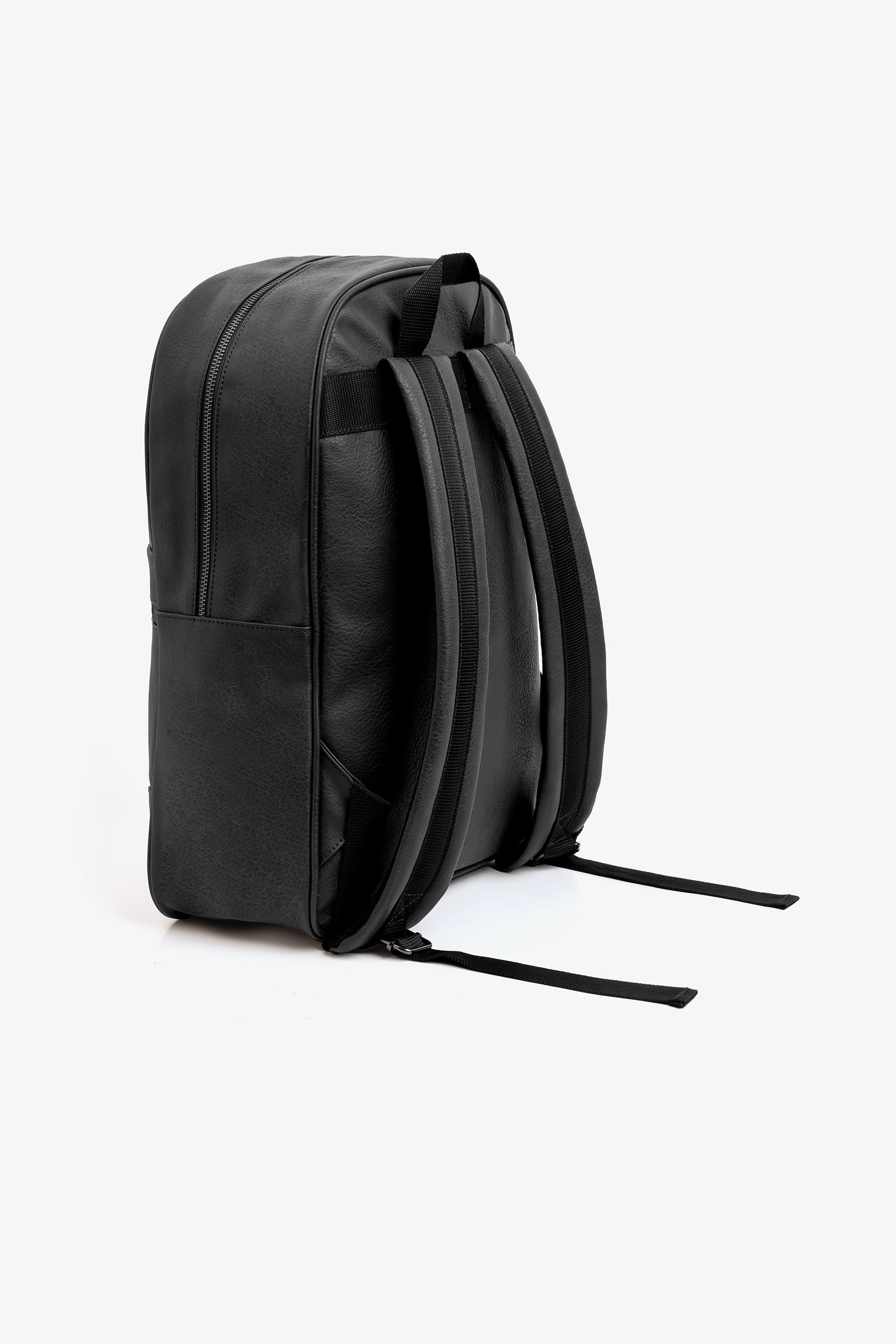 Sac à dos en similicuir noir