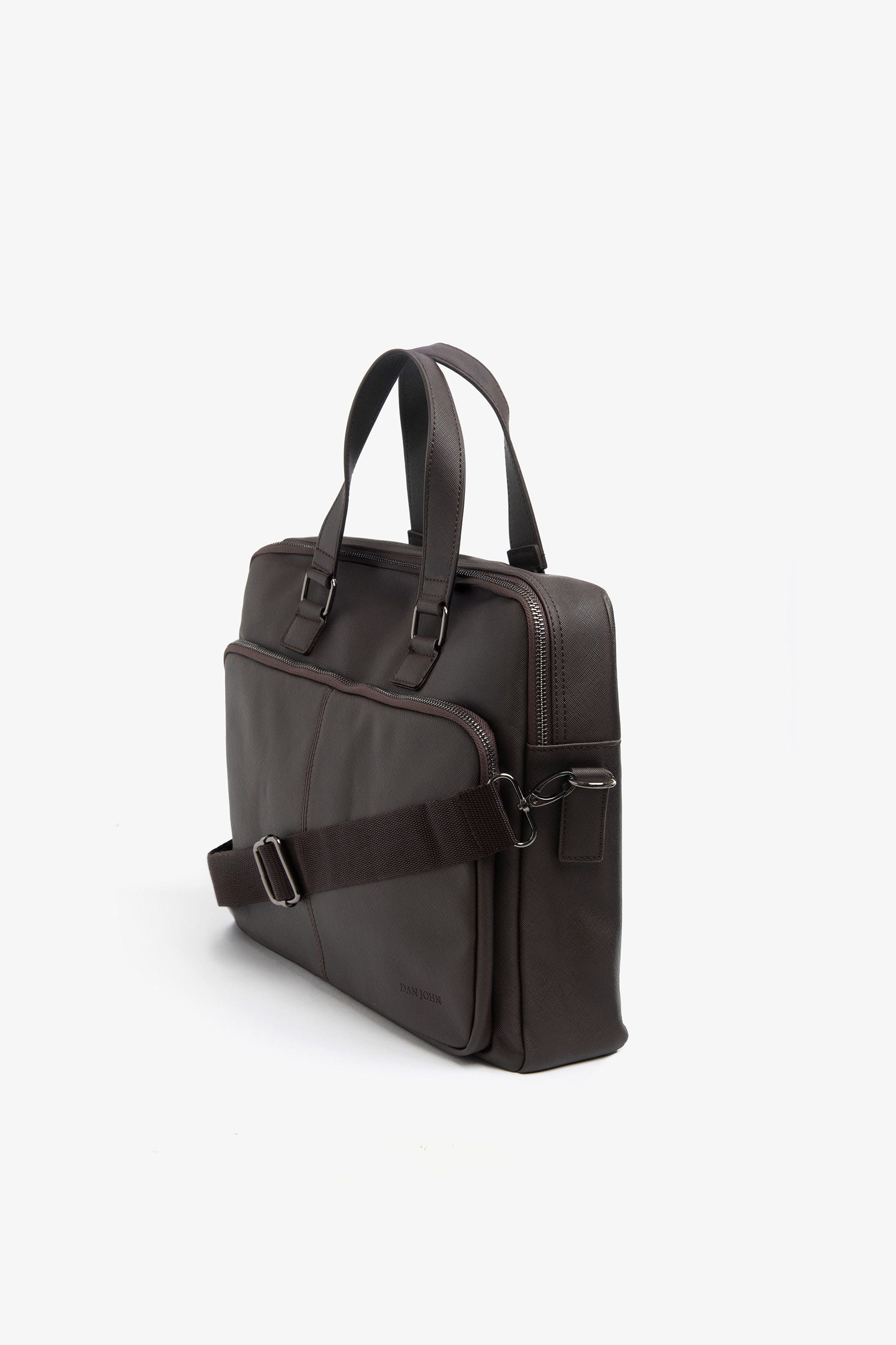 Borsa 24h in saffiano moro-Dan John