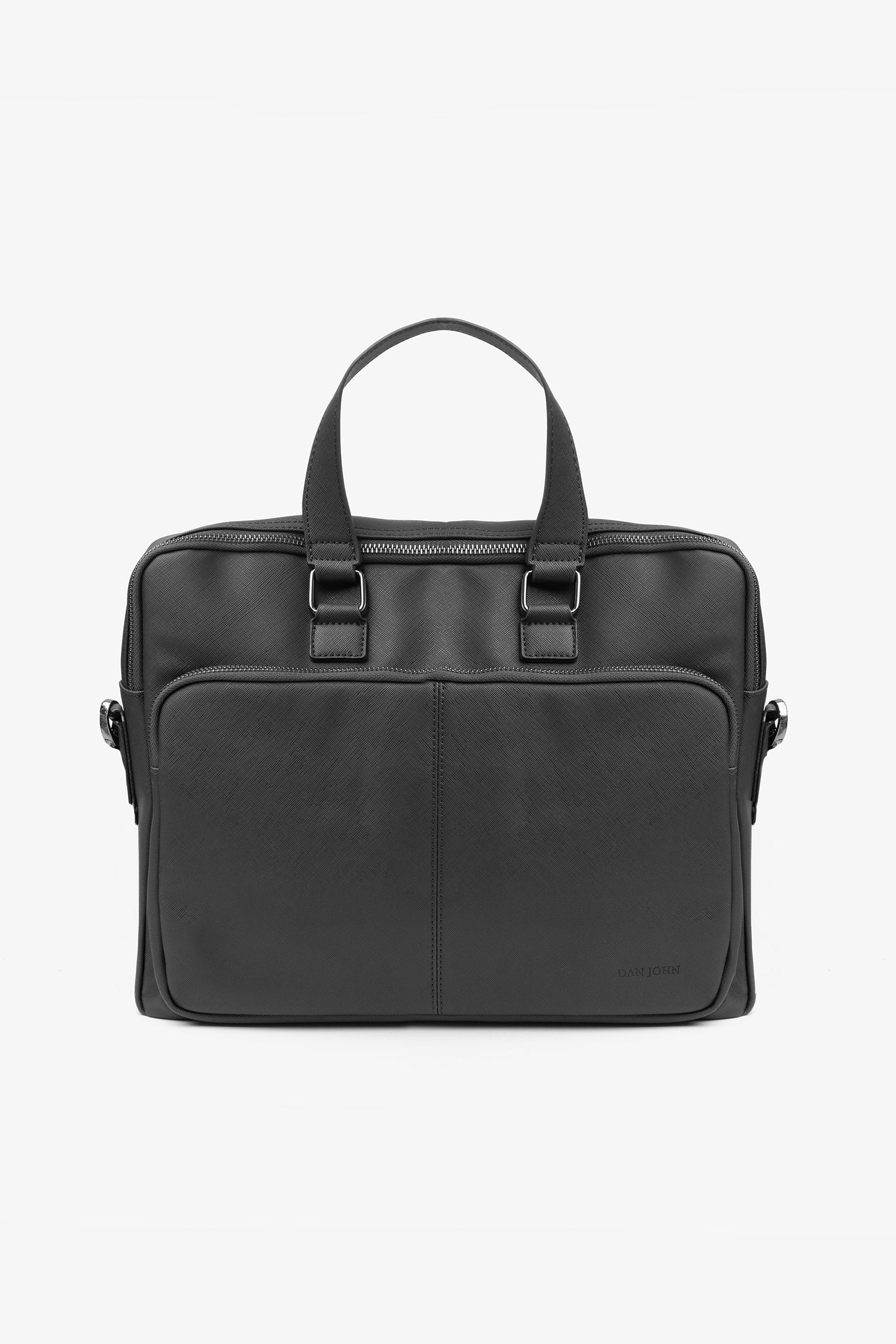Borsa 24h in saffiano nera-Dan John