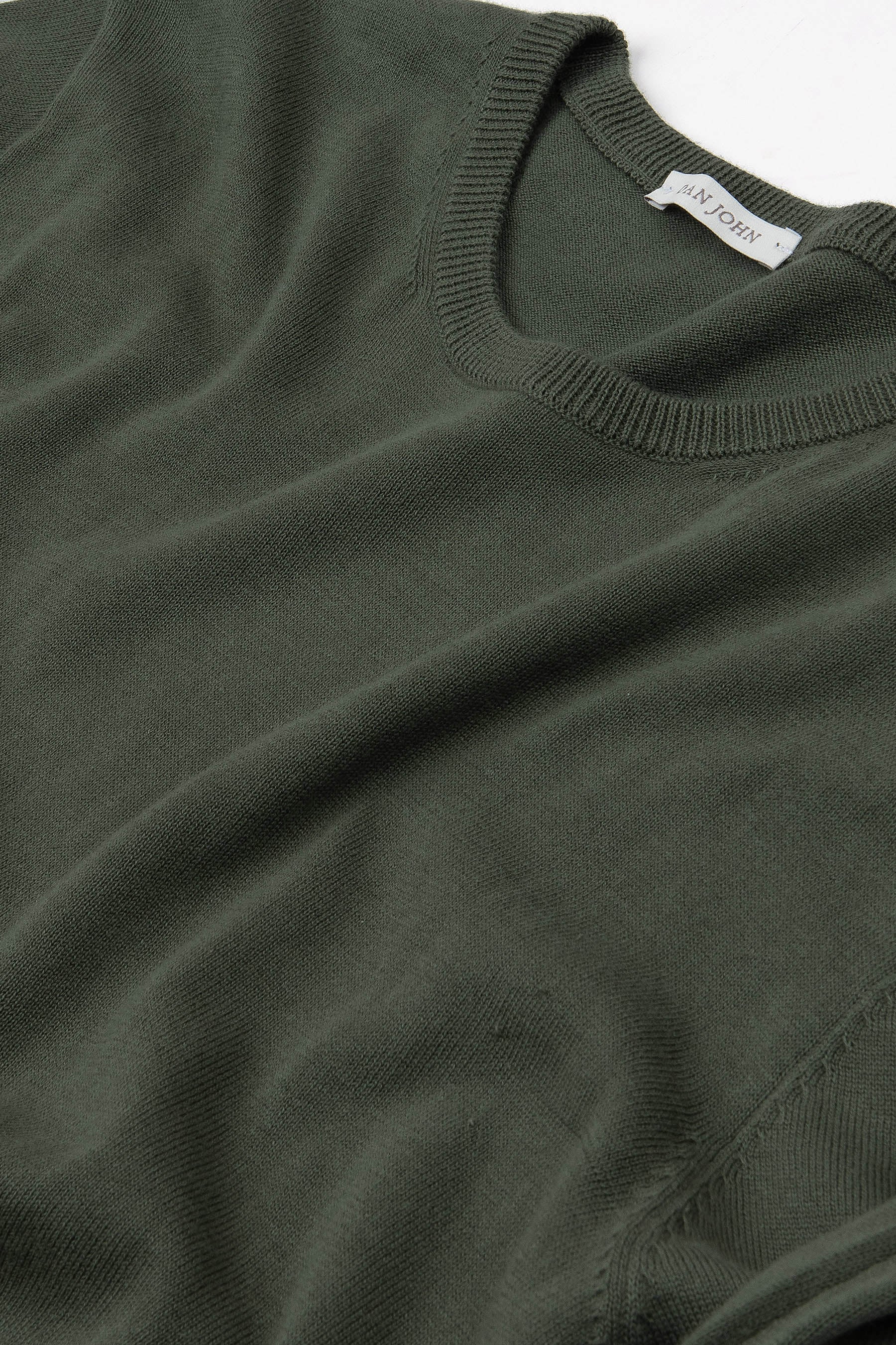 Green crewneck sweater