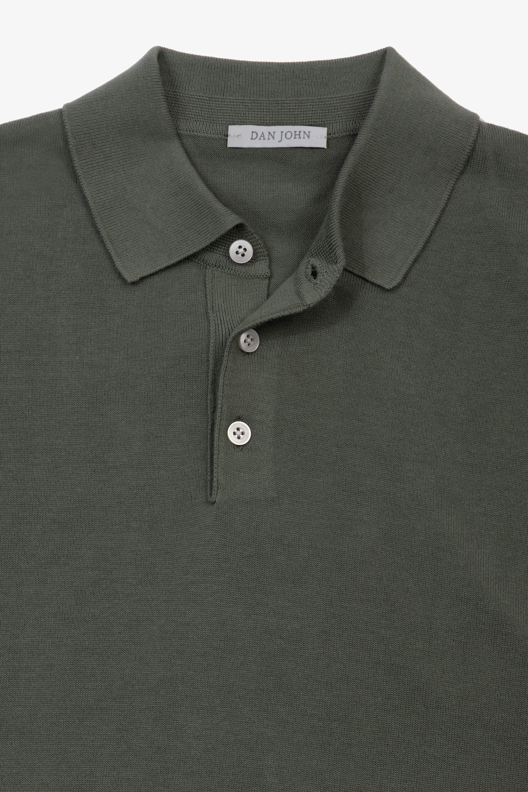 Polo in maglia verde-Dan John