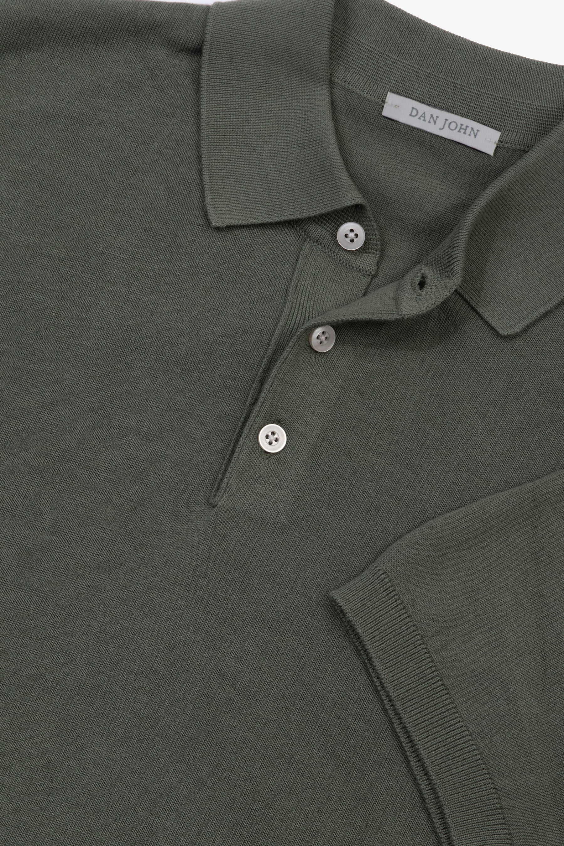 Polo in maglia verde-Dan John