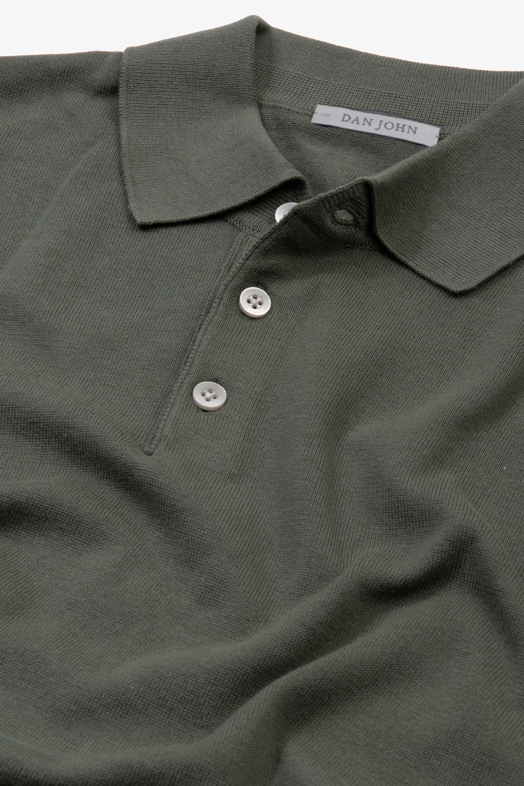 Polo in maglia verde-Dan John
