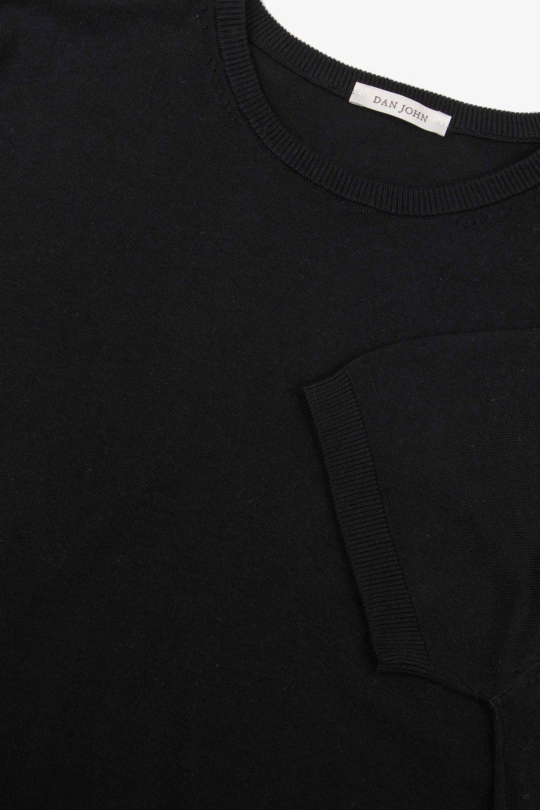 Black knit t-shirt