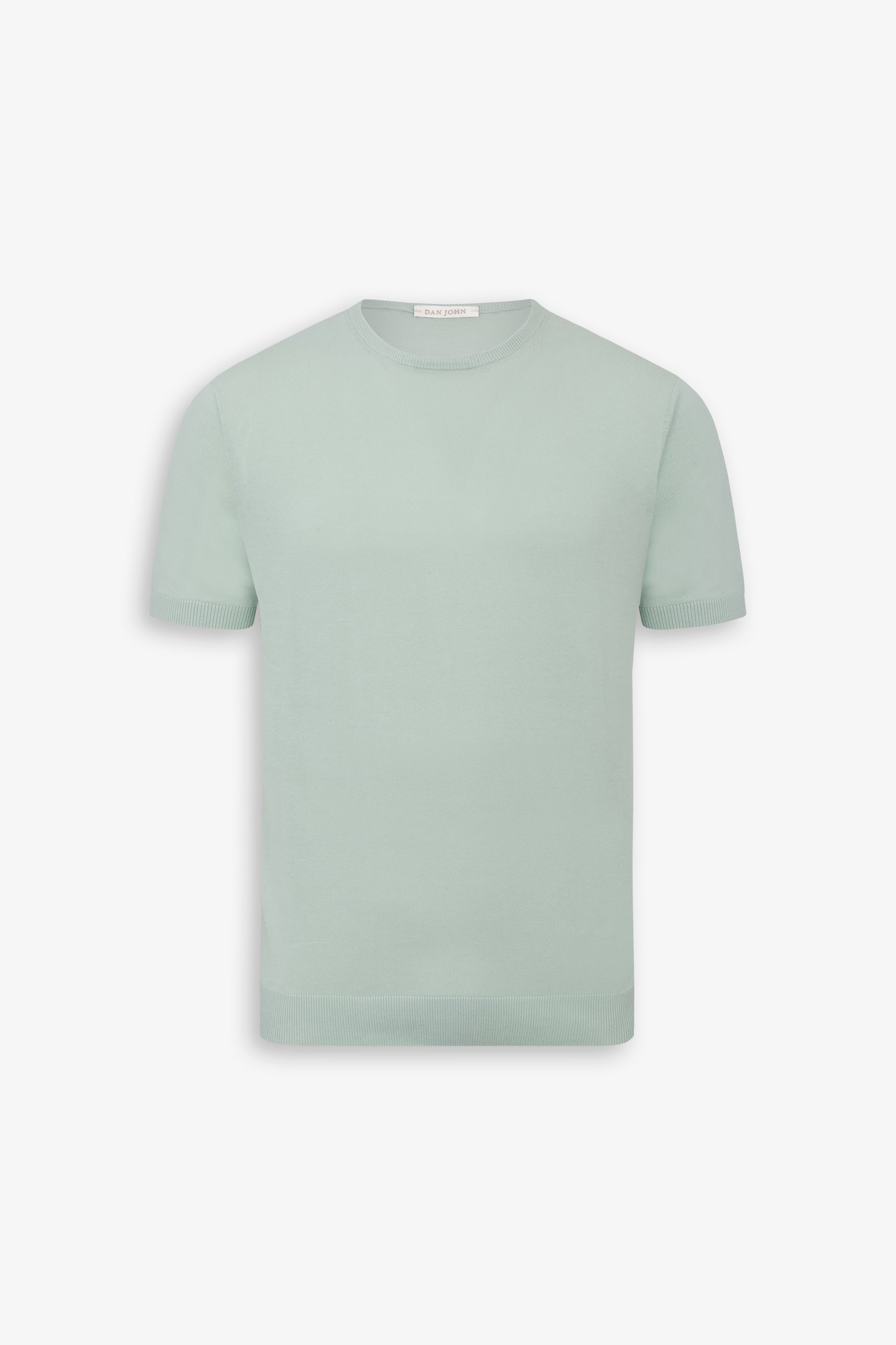 T-shirt in maglia salvia-Dan John