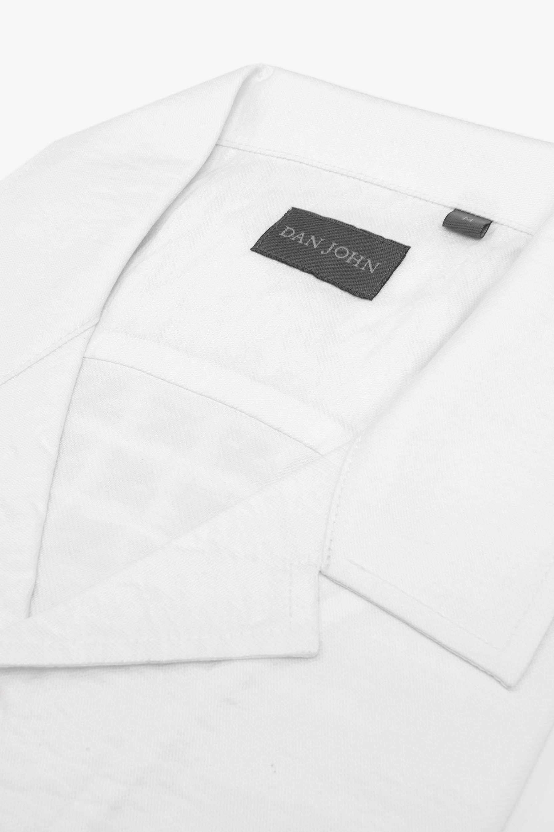 Camicia Hawaiana bianca-Dan John