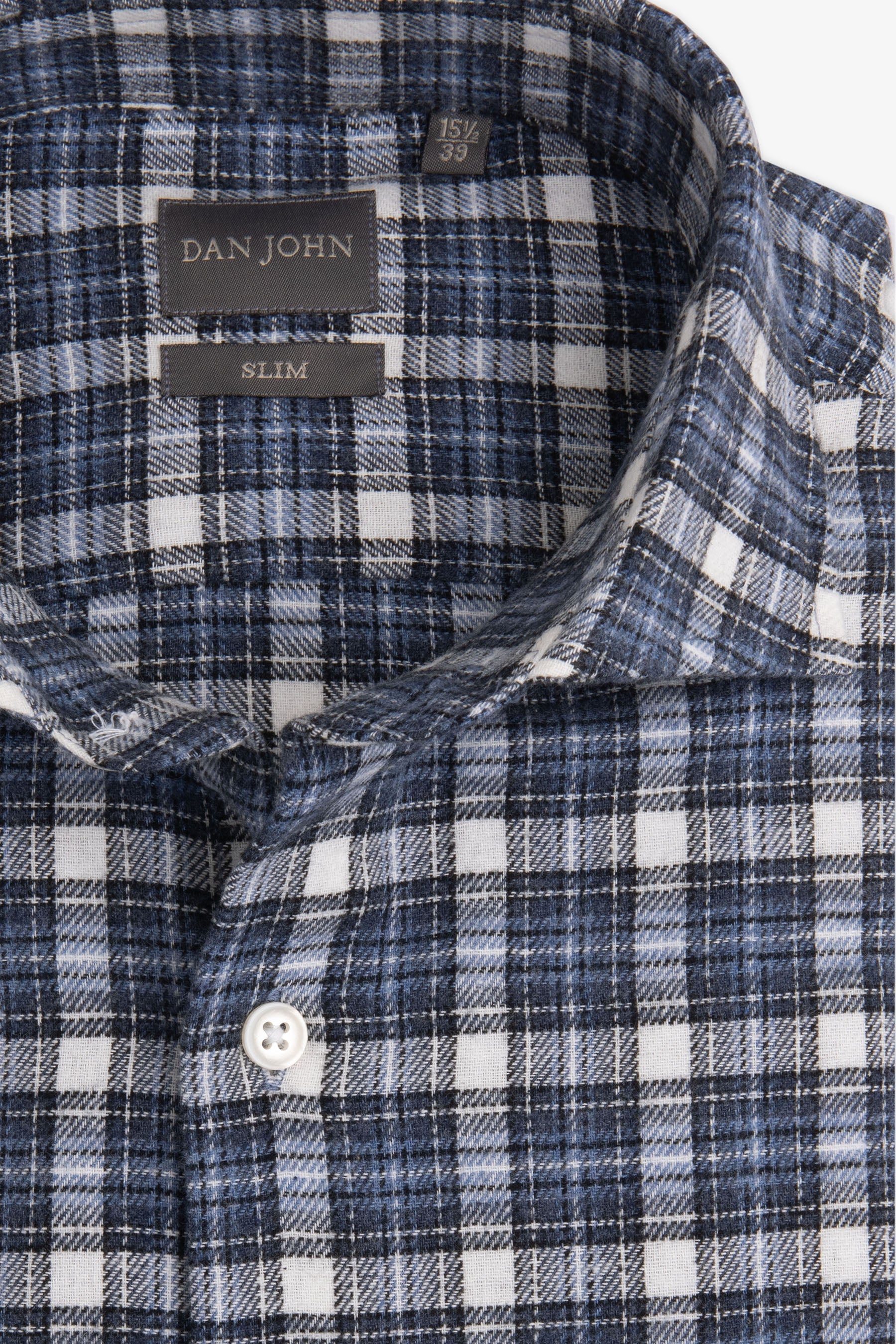 Camicia in flanella check slim avion-Dan John