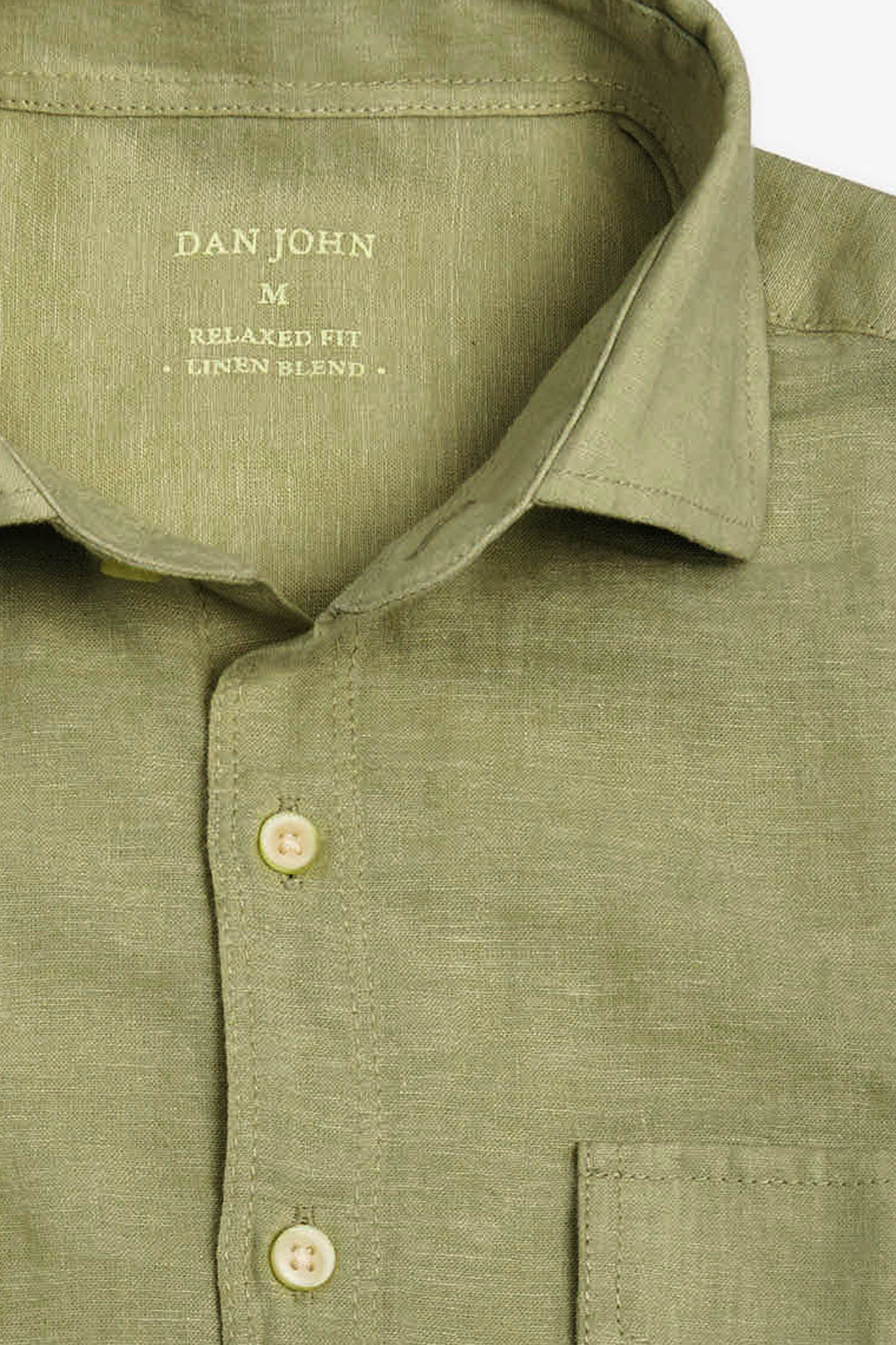 Camicia misto lino con tasche sul petto militare-Dan John