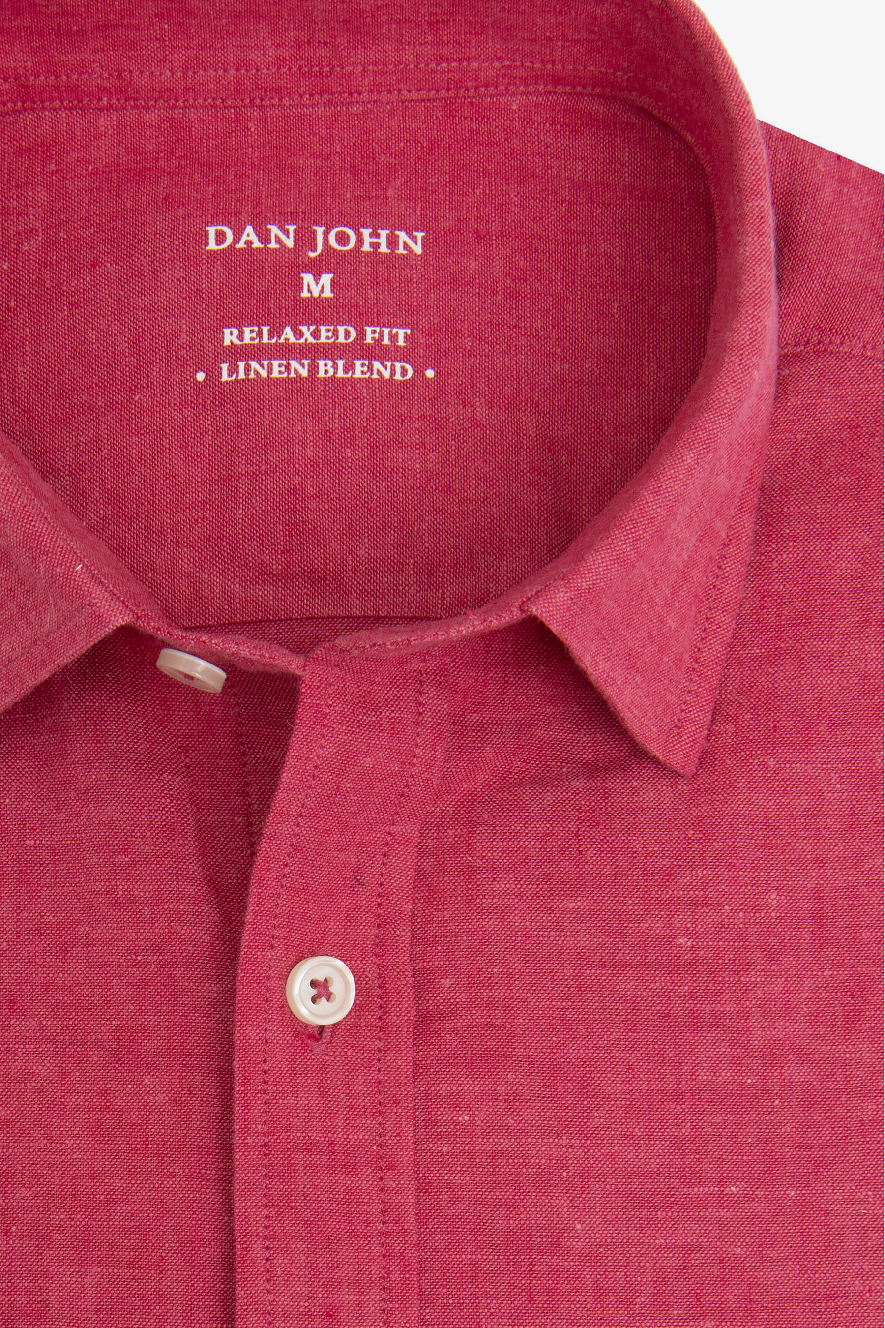 Camicia misto lino corallo-Dan John