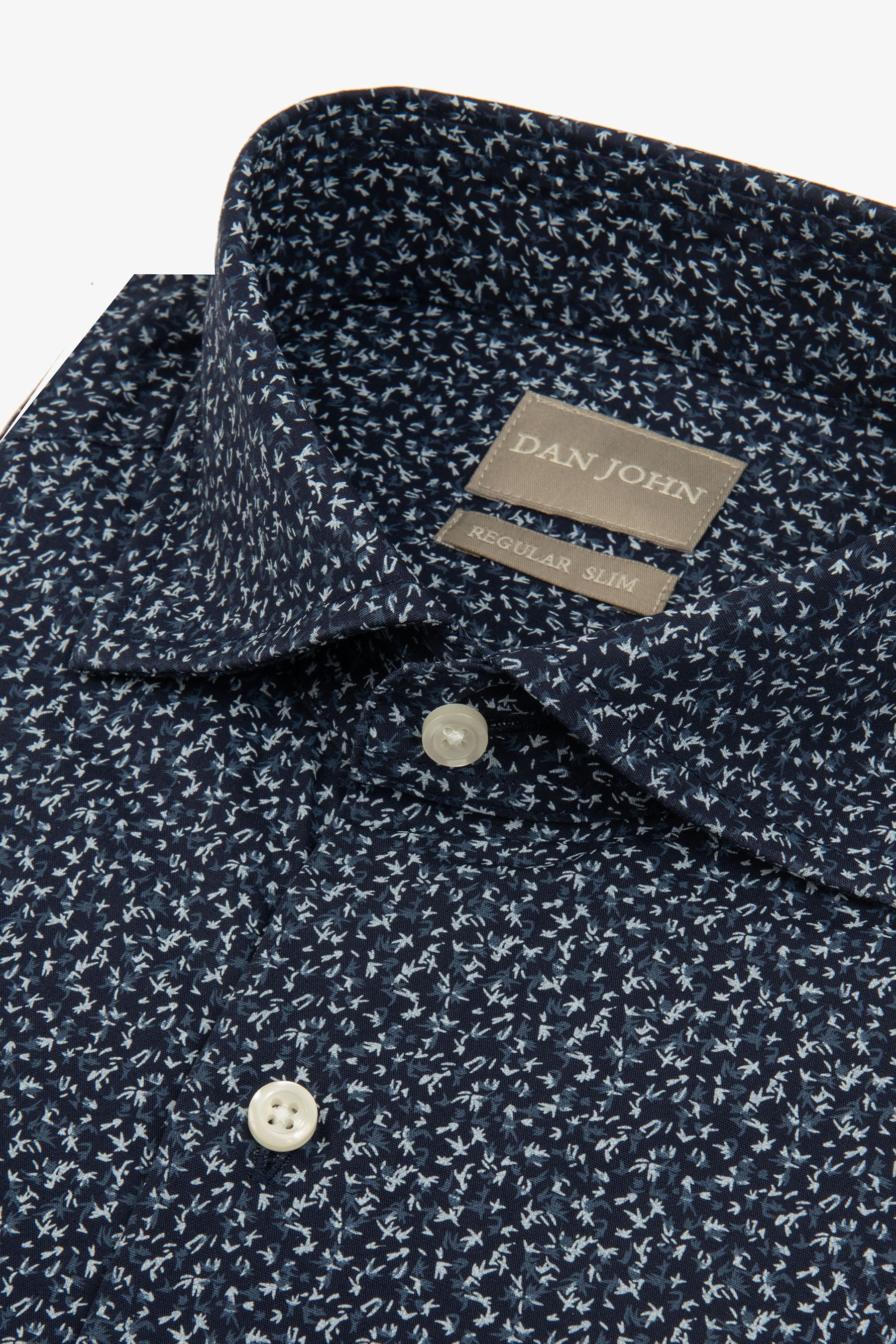 Camicia stampa fiore blu-Dan John