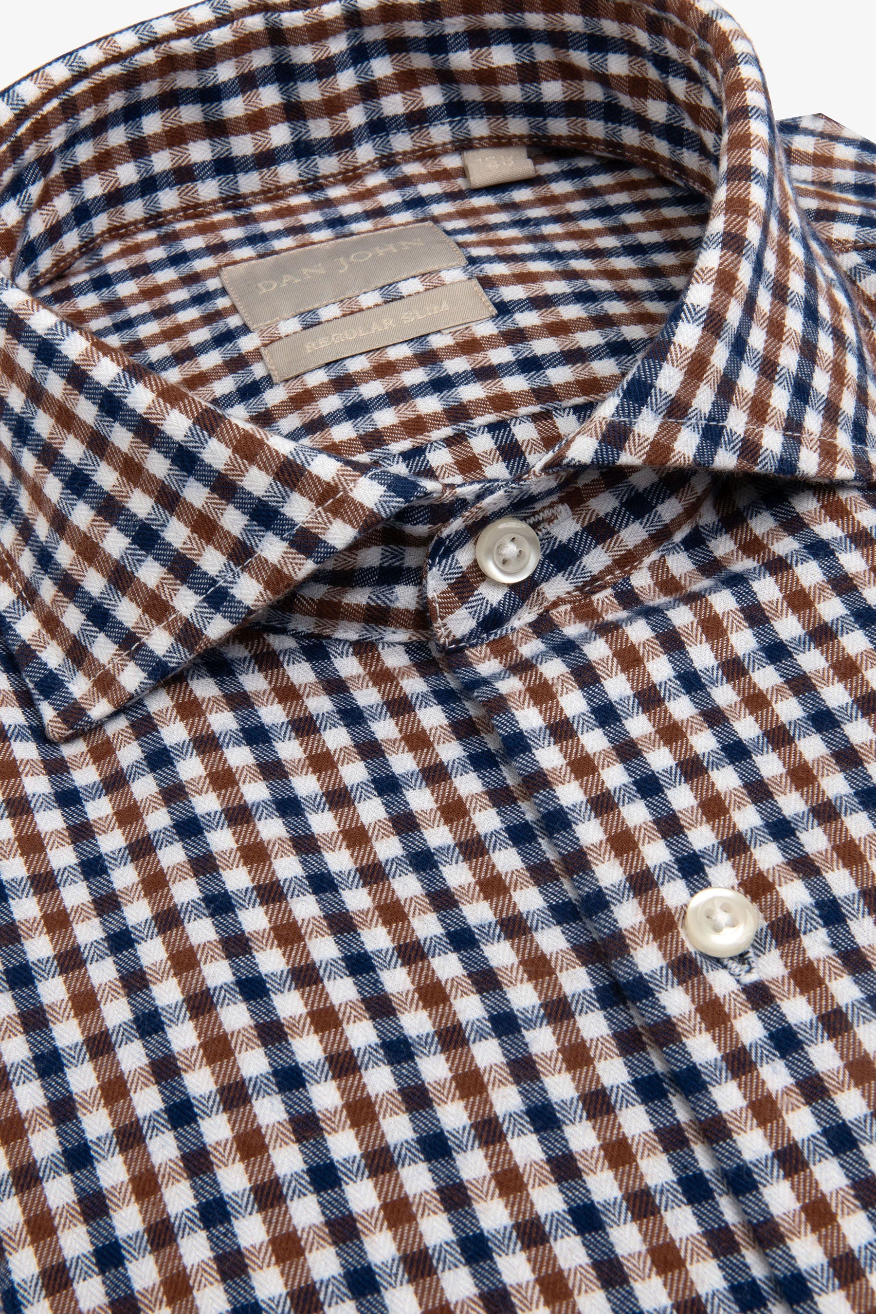 Camicia vichy blu-Dan John
