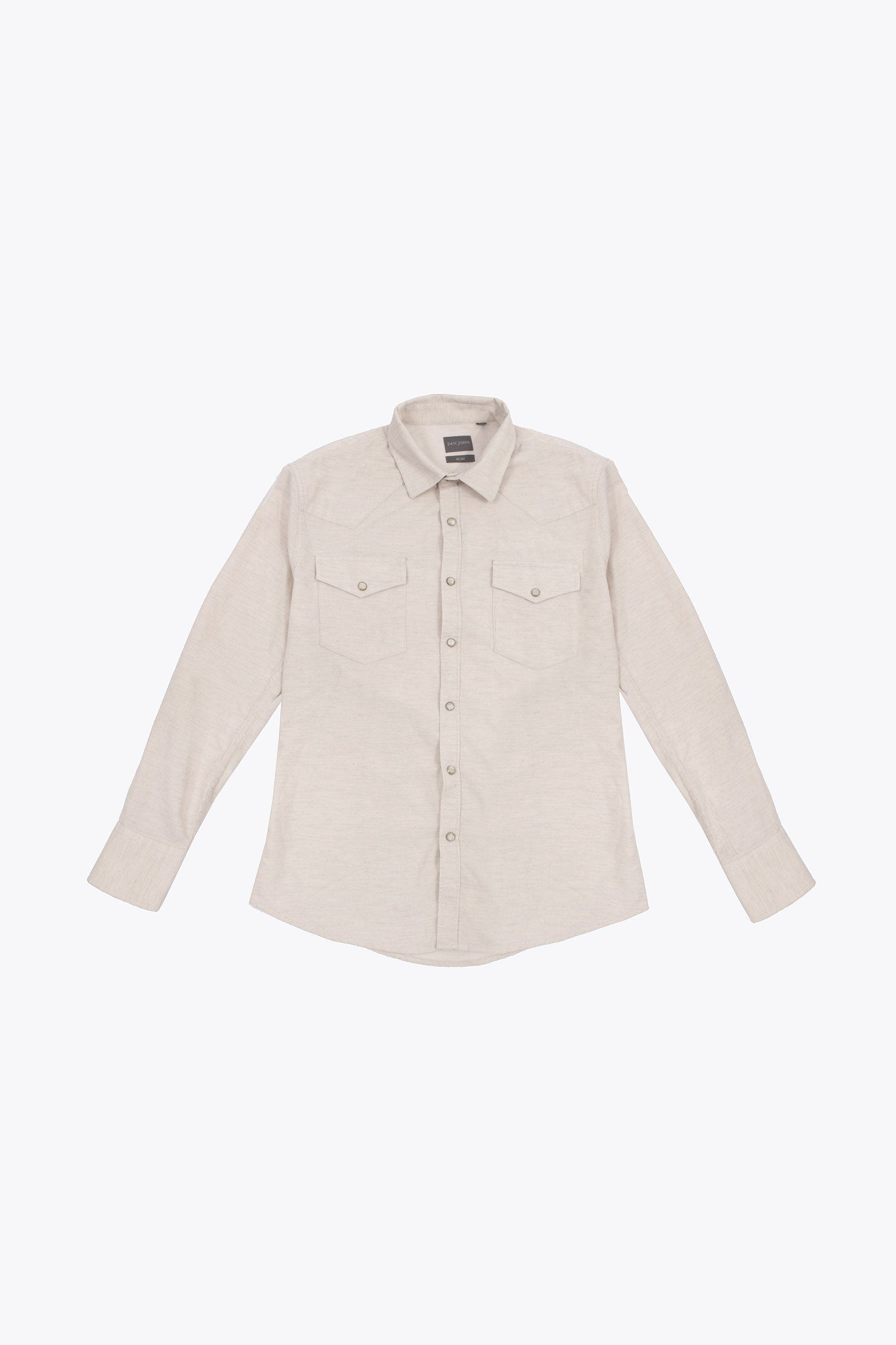 Camicia western velluto slim burro-Dan John