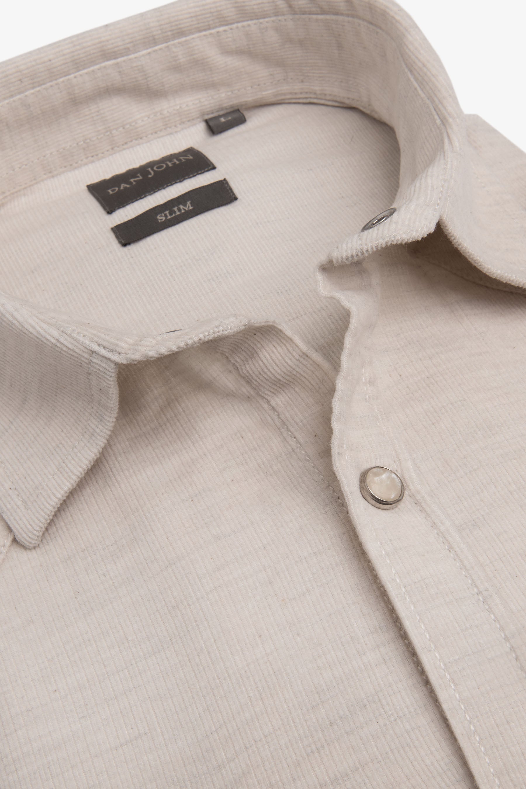 Camicia western velluto slim burro-Dan John