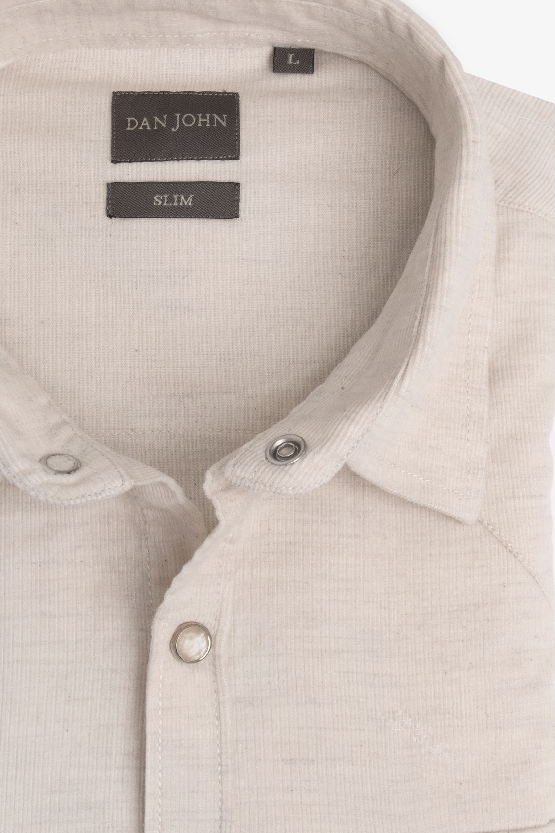 Camicia western velluto slim burro-Dan John