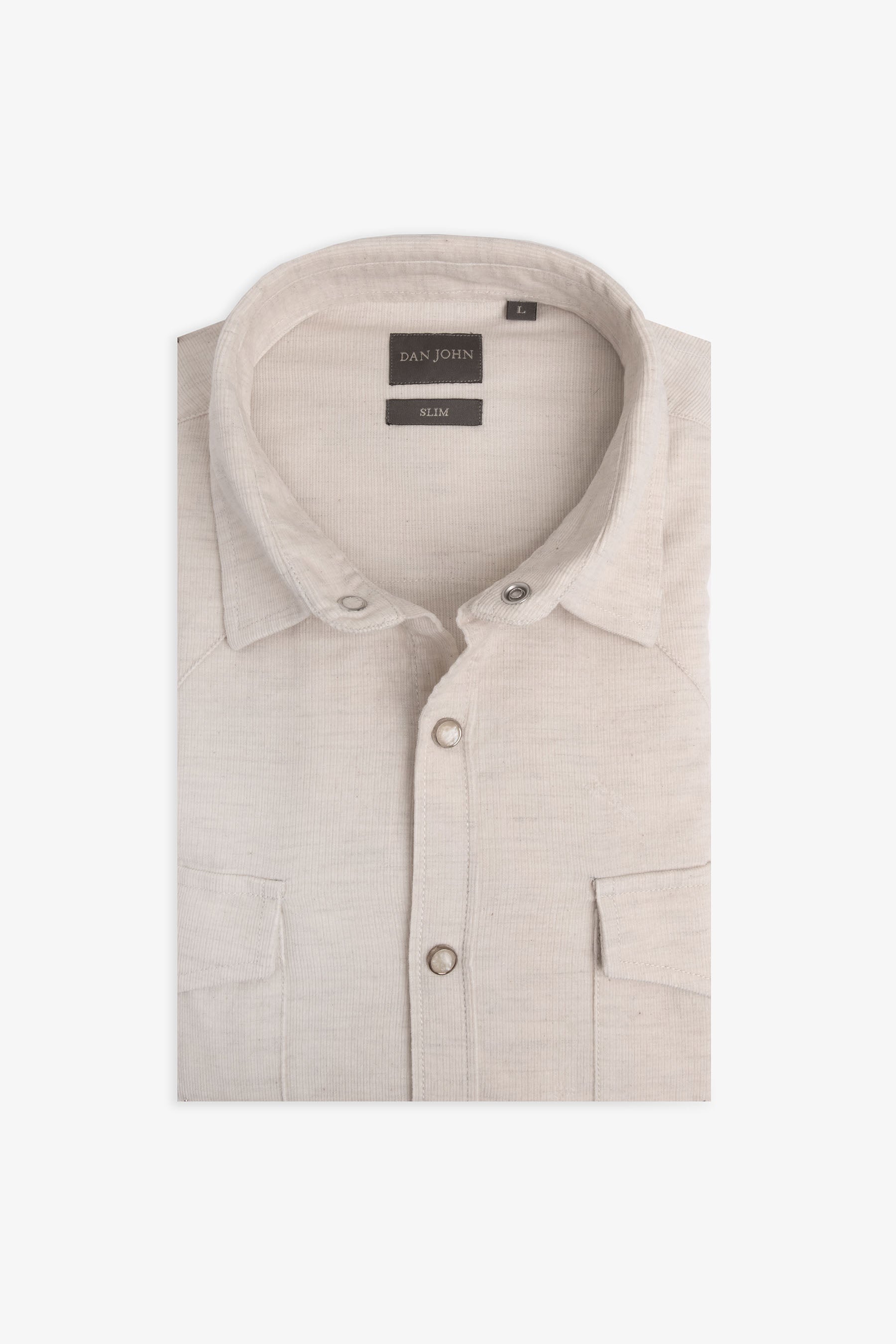 Camicia western velluto slim burro-Dan John