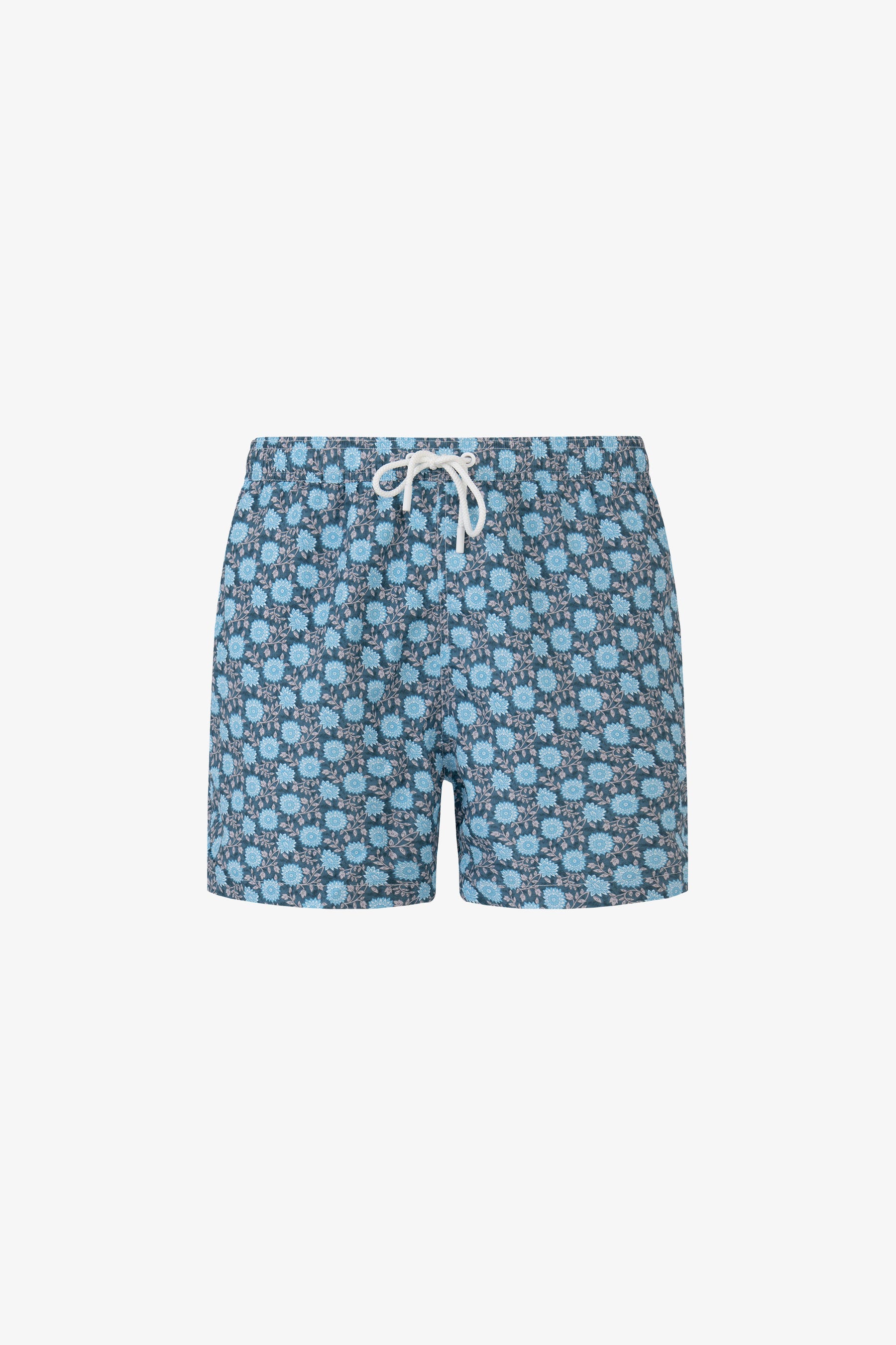 Costume da bagno stampa fiori celeste-Dan John