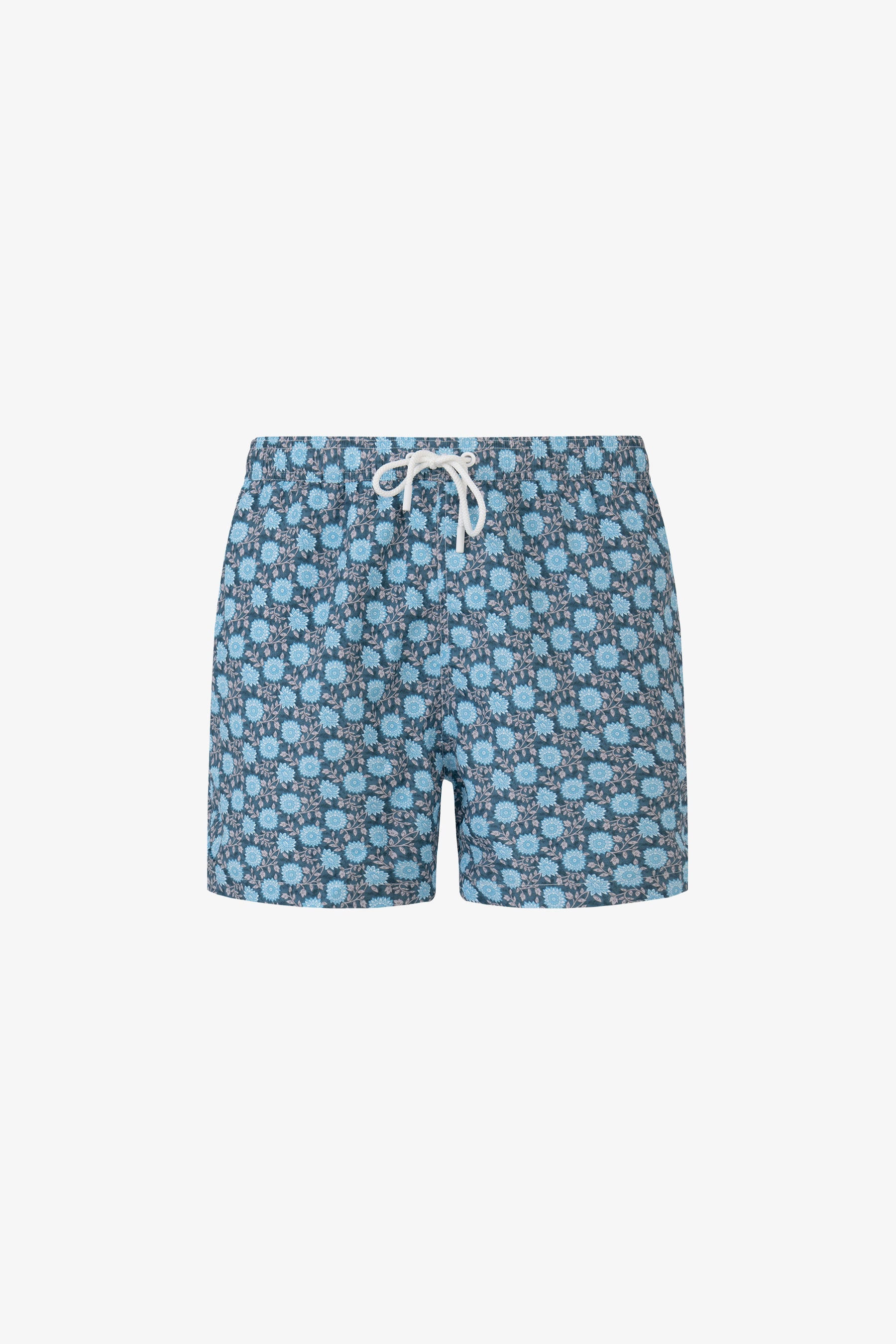Costume da bagno stampa fiori celeste-Dan John