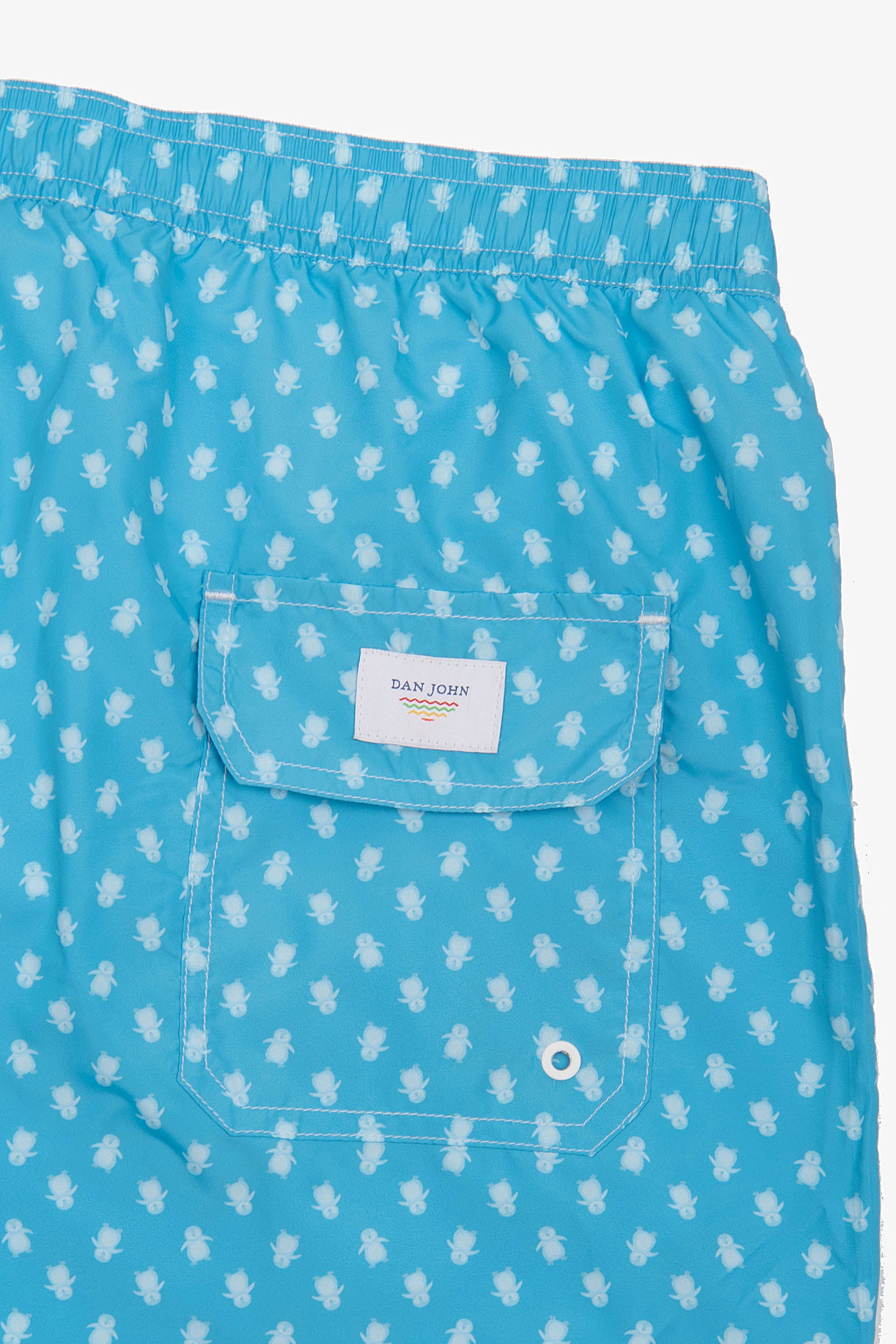 Costume da bagno stampa pinguini turchese-Dan John