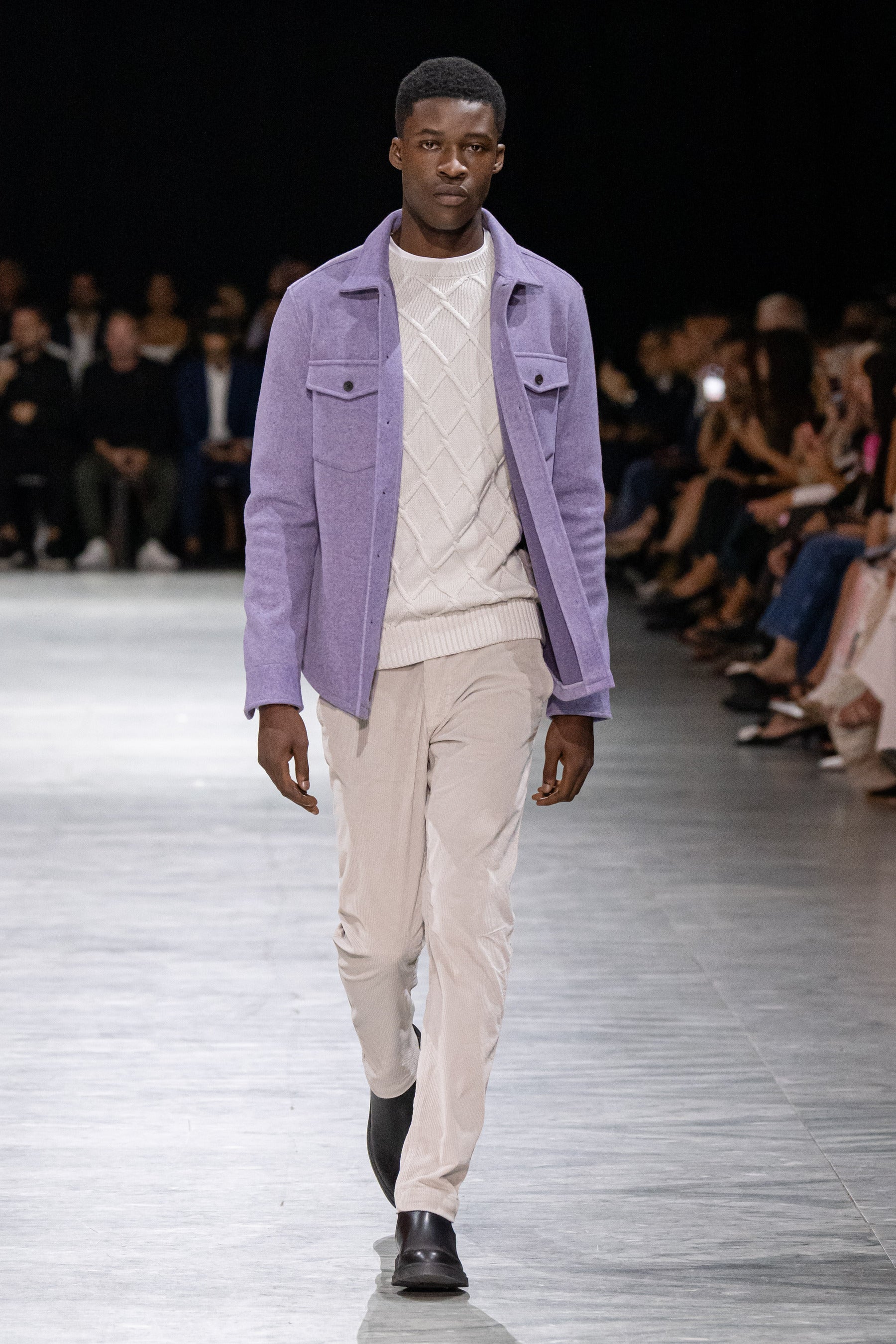 Overshirt flanella viola-Dan John
