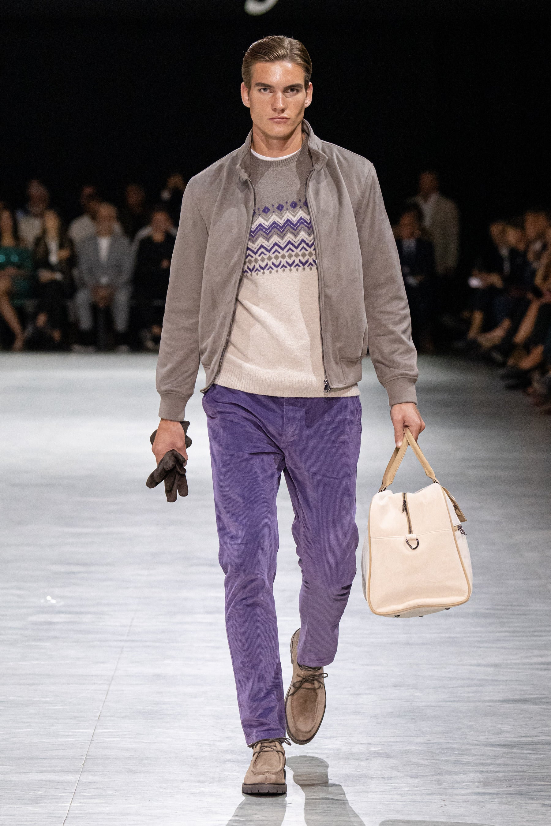 Bomber ecosuede tortora-Dan John