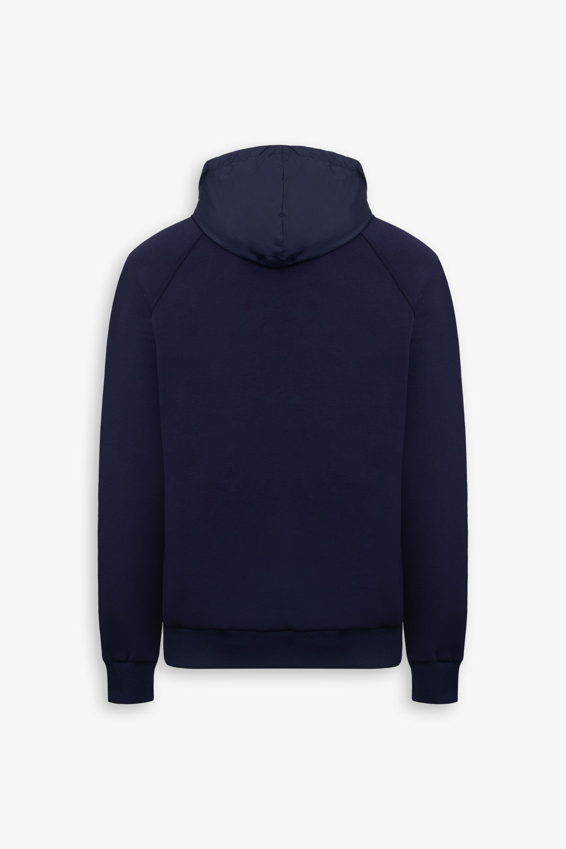 Felpa full zip bimaterica DNJ blu-Dan John